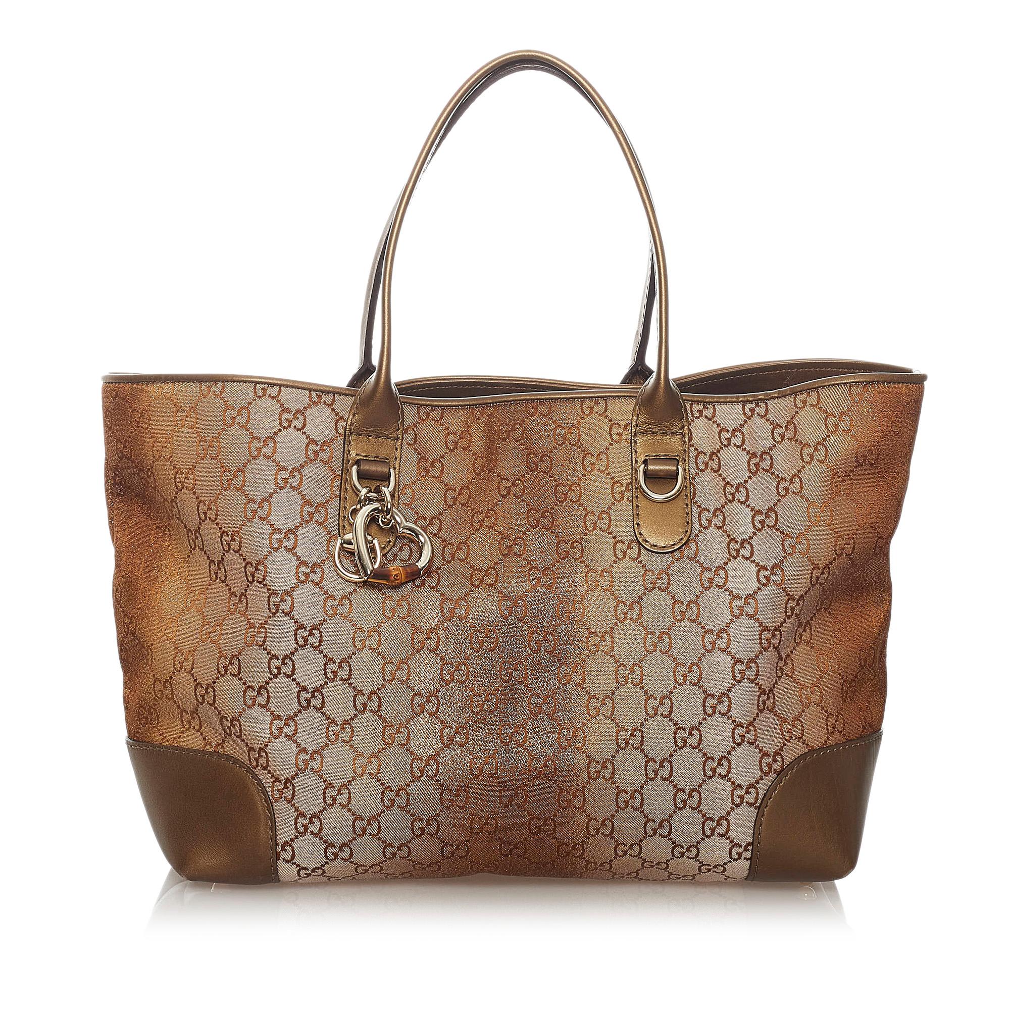 Gucci GG Lurex Heart Bit Tote Bag (SHG-28349)