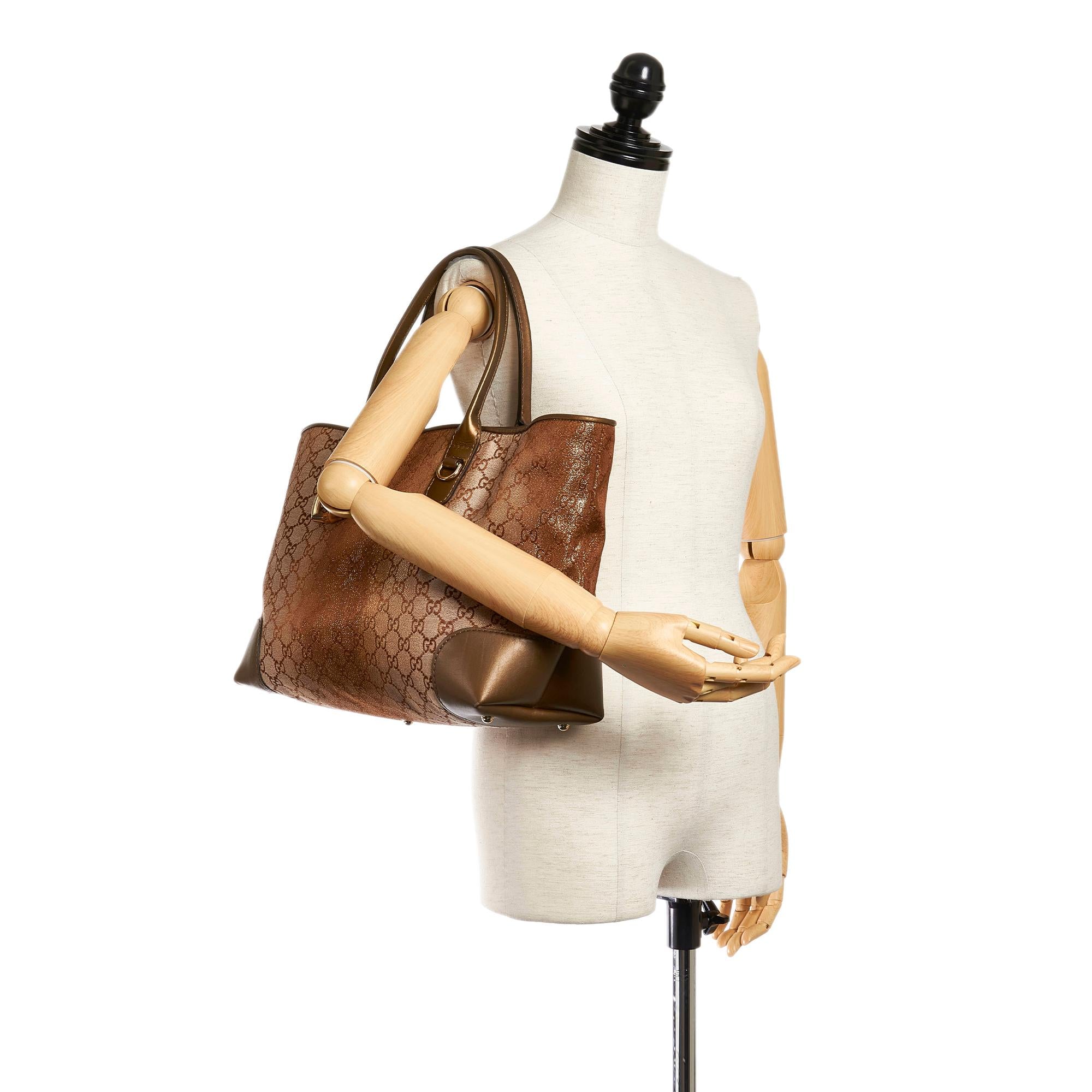 Gucci GG Lurex Heart Bit Tote Bag (SHG-28349)