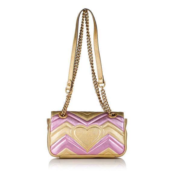 Gucci GG Marmont Leather Crossbody Bag (SHG-34107) – LuxeDH