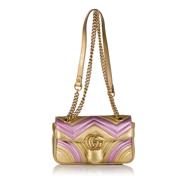 Gucci GG Marmont Leather Crossbody Bag (SHG-34107) – LuxeDH