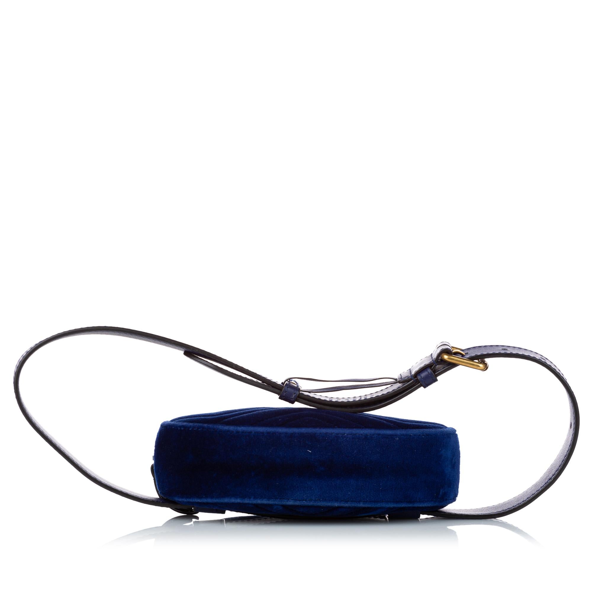 Gucci GG Marmont Velvet Belt Bag (SHG-34495)