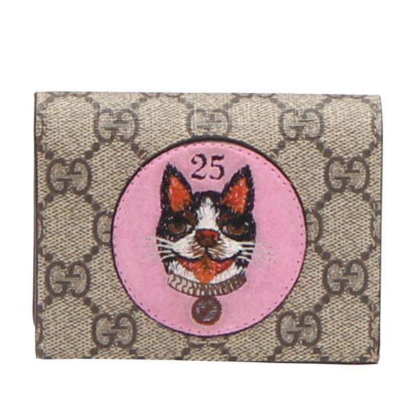 Marmont GG Supreme Wallet in Pink - Gucci