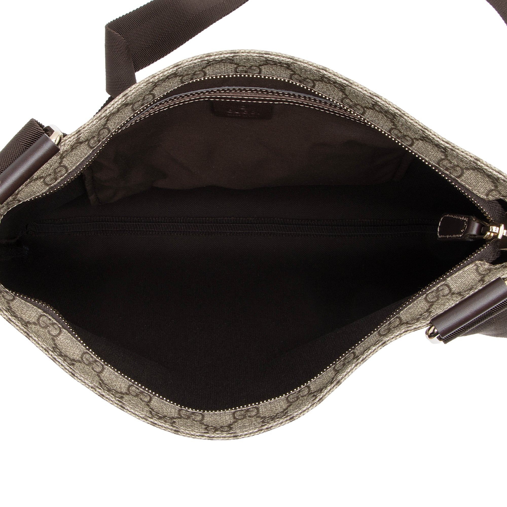 Gucci GG Supreme Classic Flat Medium Messenger Bag (SHF-23047)