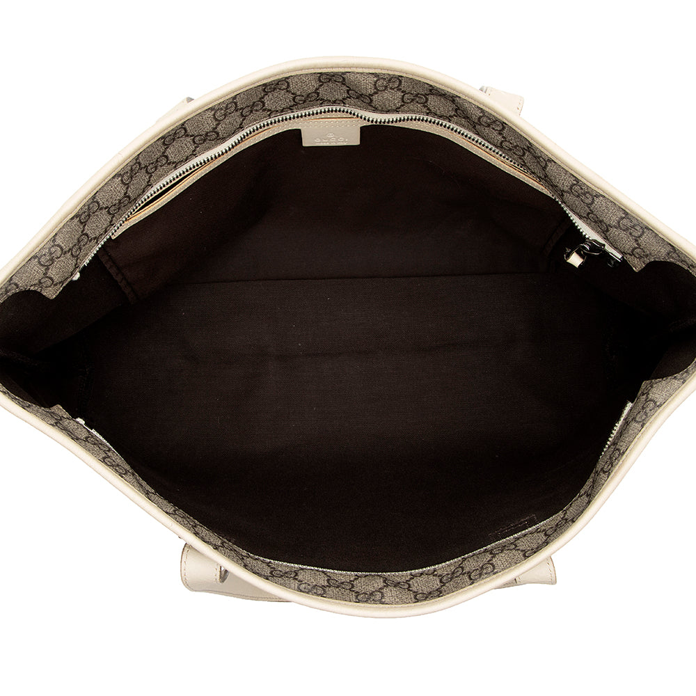 Gucci GG Supreme Classic Medium Zip Tote (SHF-17382)