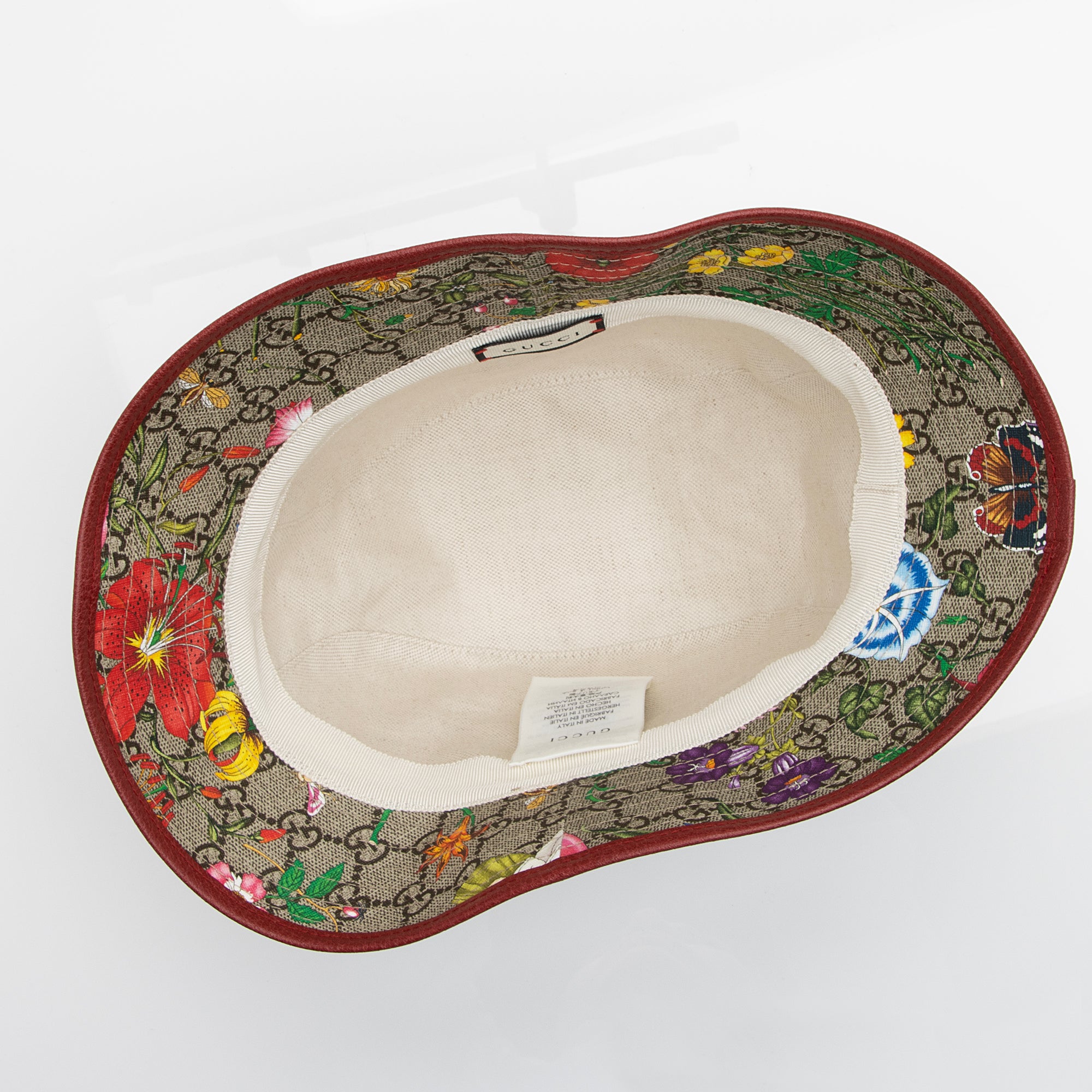 Gucci GG Supreme Flora Bucket Hat - Size L (SHF-23141)
