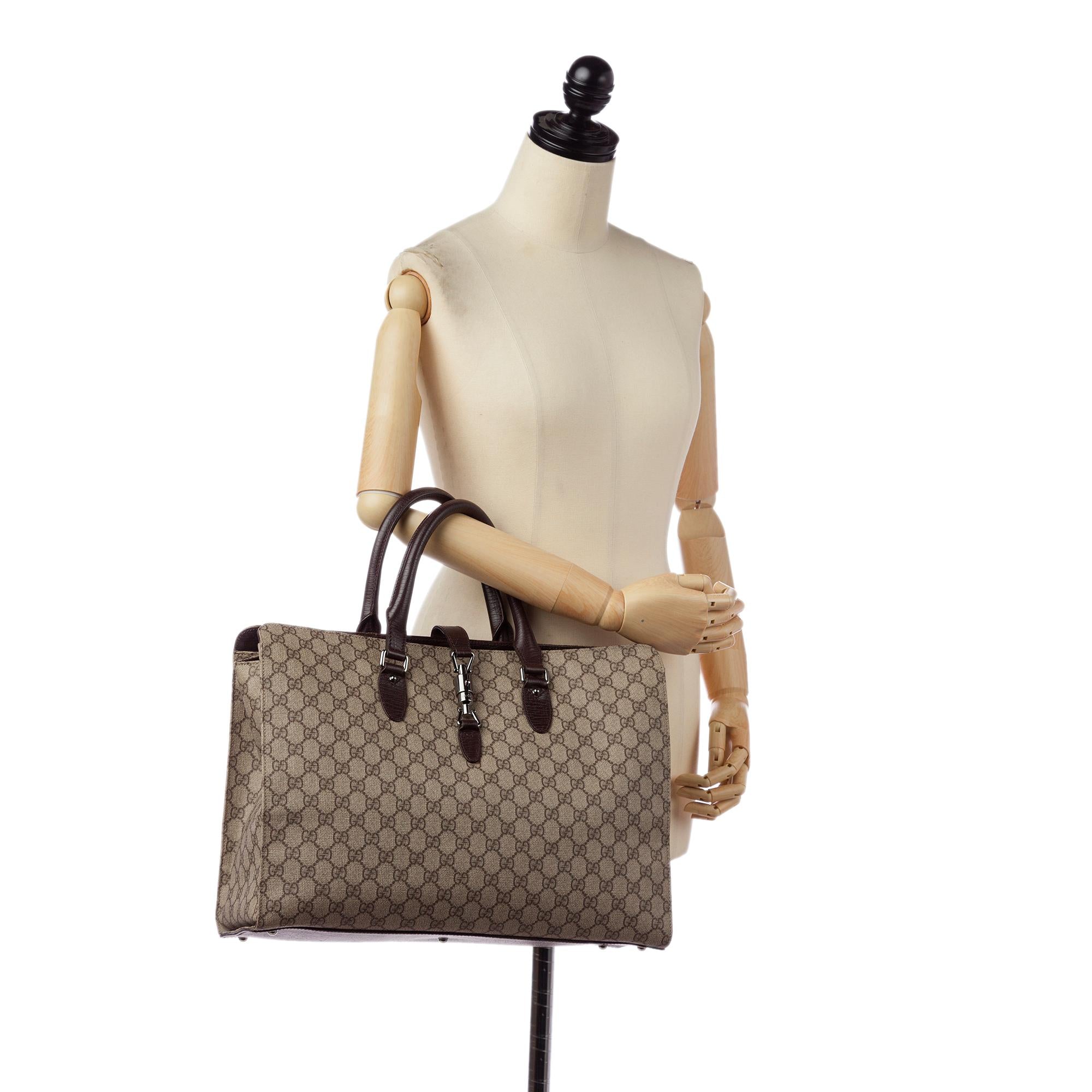 Gucci GG Supreme Jackie Soft Tote Bag (SHG-32782)