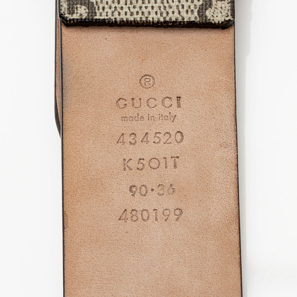 Gucci GG Supreme Kingsnake Belt - Size 36 / 90 (SHF-21664)