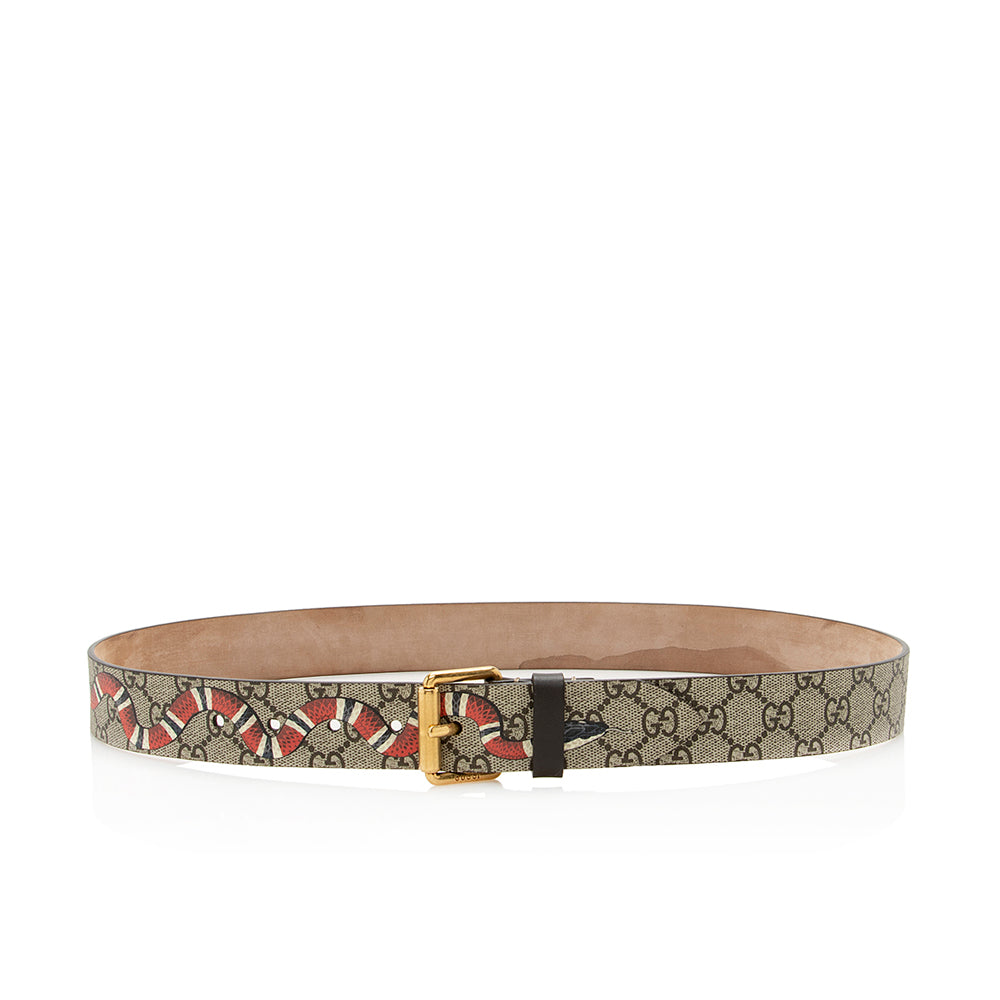 Gucci GG Supreme Kingsnake Belt - Size 36 / 90 (SHF-21664)