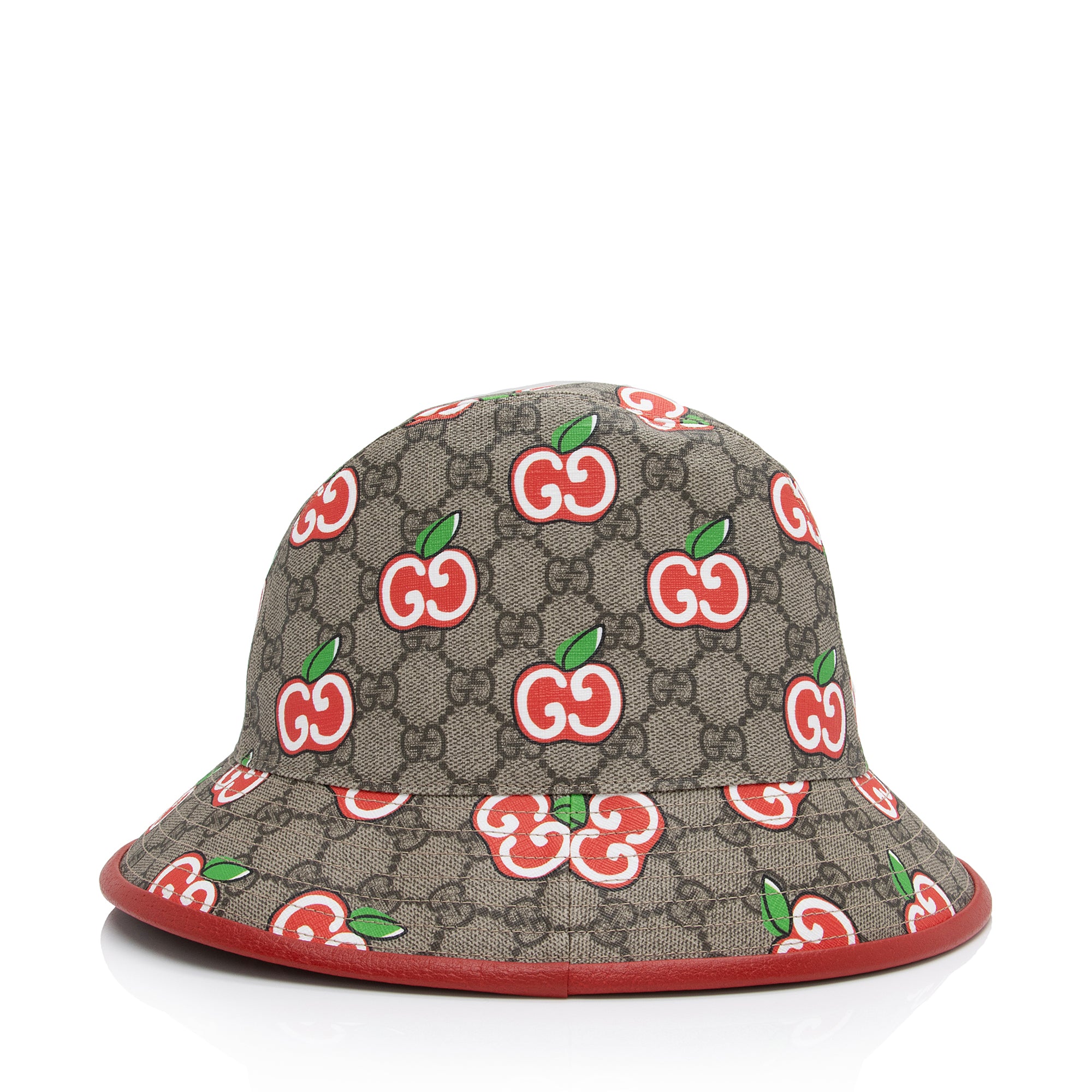Gucci GG Supreme Les Pommes Bucket Hat - Size M (SHF-g323cG)