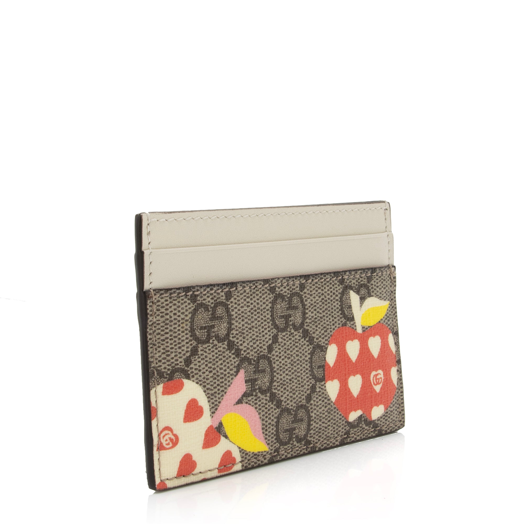 Gucci GG Supreme Les Pommes Card Case (SHF-CKDdvy)
