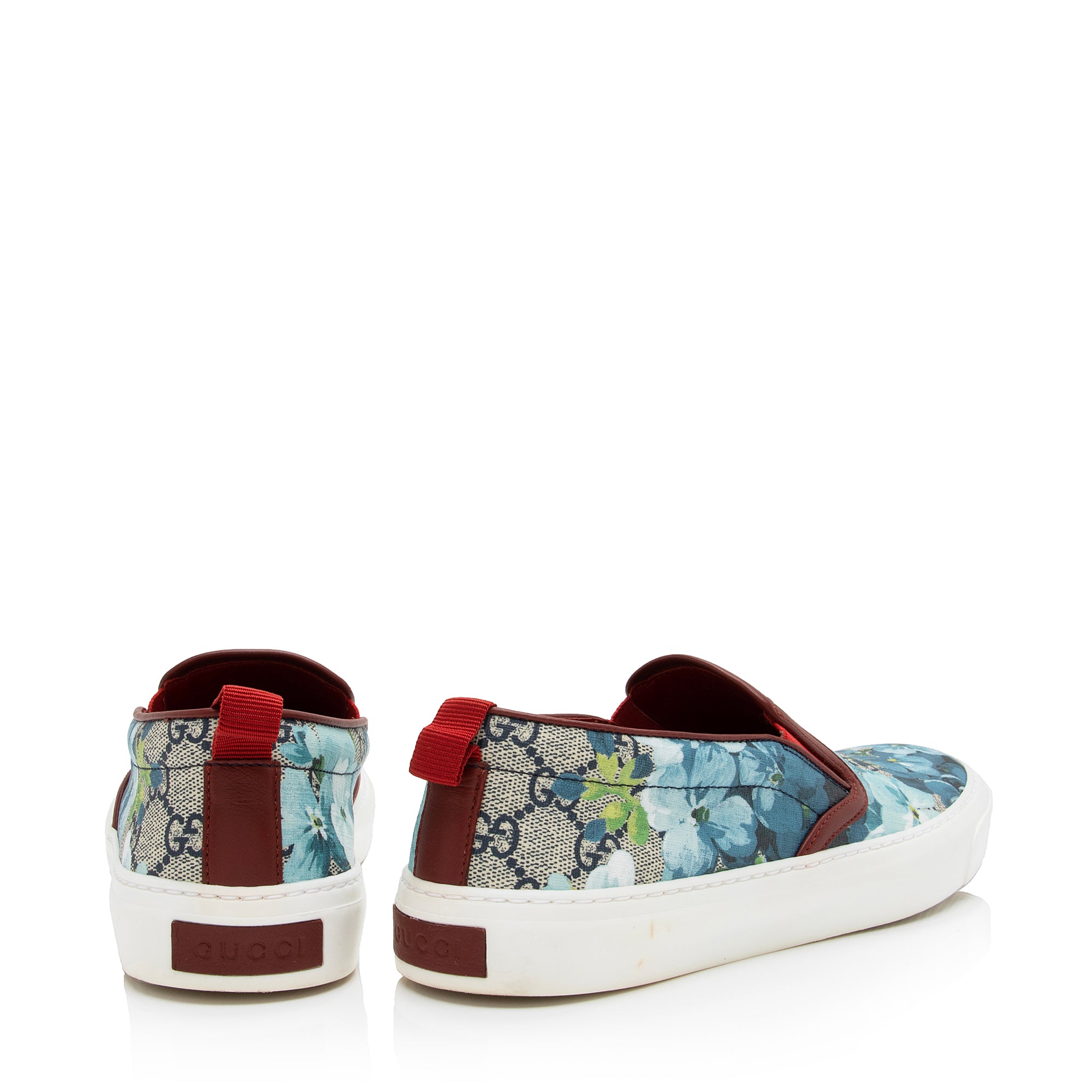 Gucci GG Supreme Monogram Blooms Slip On Sneakers - Size 8.5 / 38.5 (SHF-sfxx3G)
