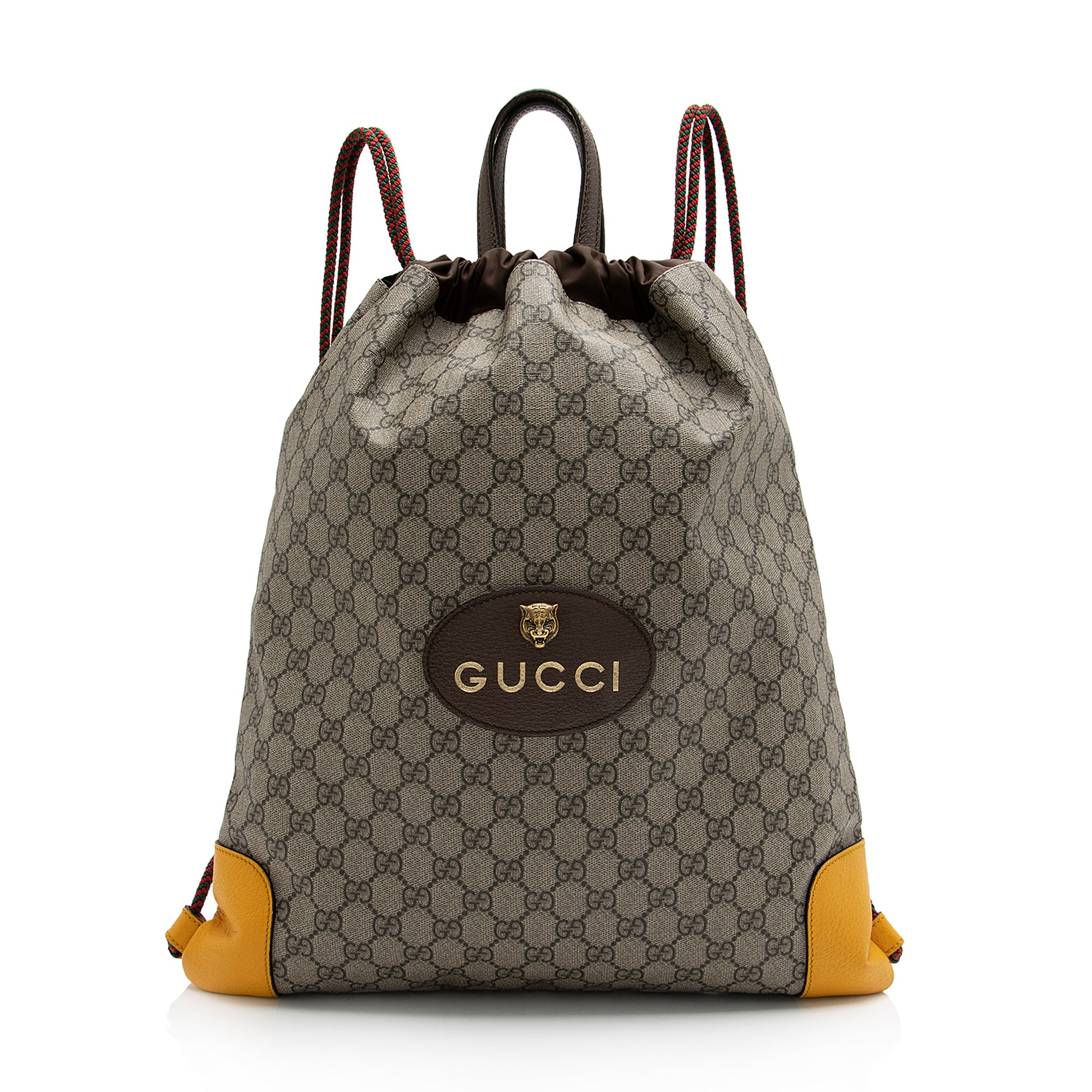 Gucci GG Supreme Neo Vintage Drawstring Backpack (SHF-23809)
