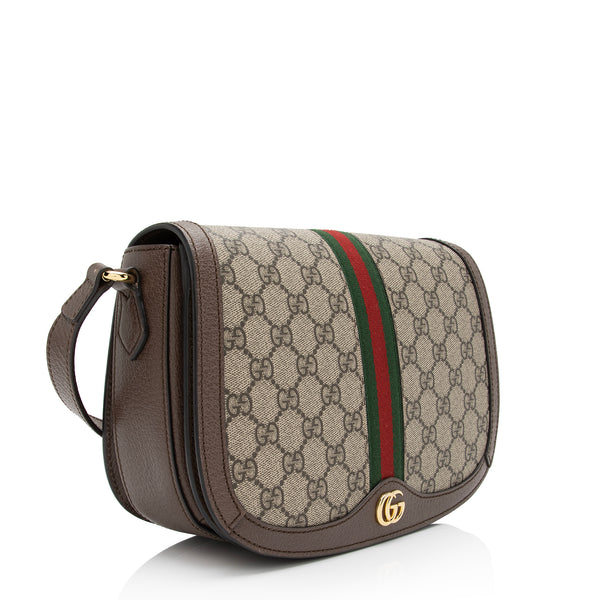 Gucci GG Supreme Ophidia Flap Messenger Bag (SHF-Z9ZgXY 