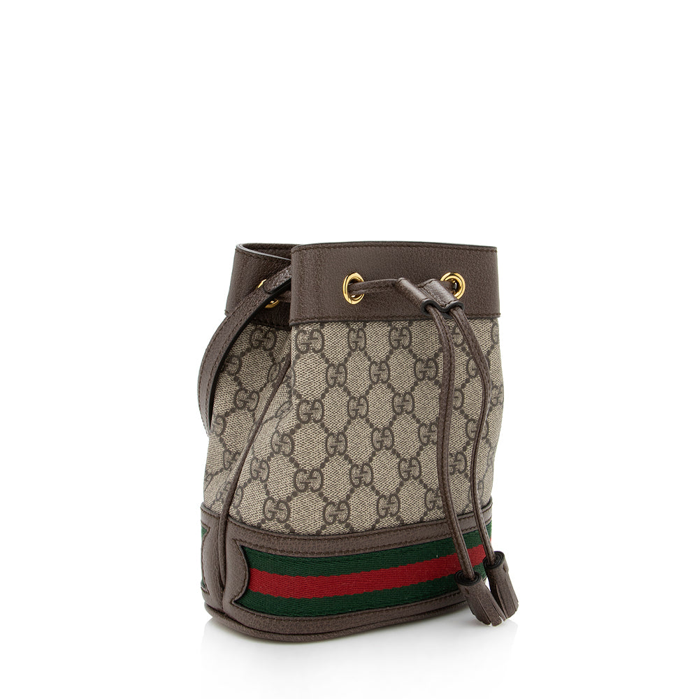 Gucci GG Supreme Ophidia Mini Bucket Bag (SHF-23888)