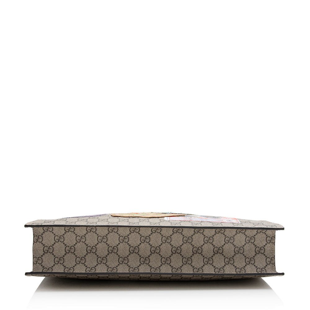 Gucci GG Supreme North South Soft Courrier Tote (SHF-22082)