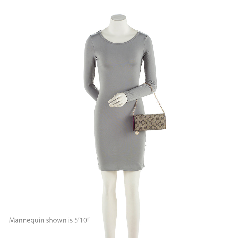 Gucci GG Supreme Wallet on Chain Bag (SHF-19851)