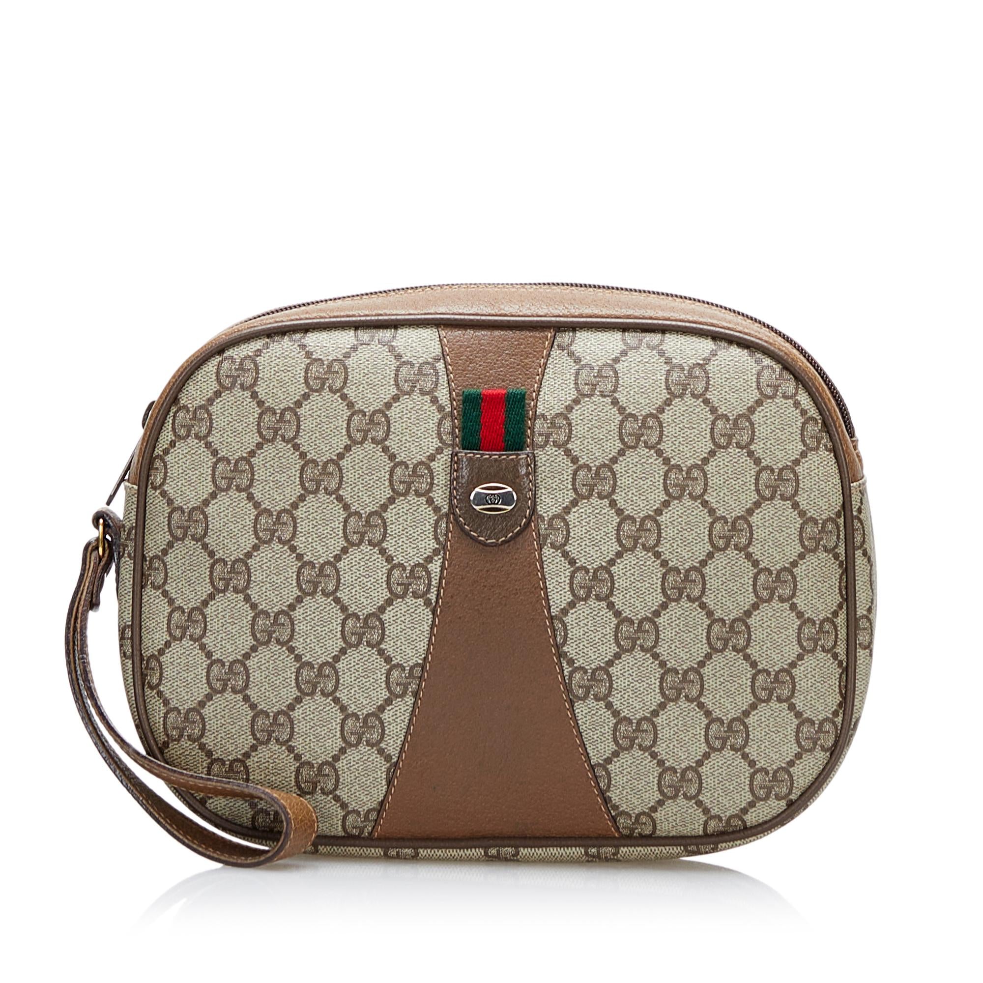 Gucci GG Supreme Web Clutch Bag (SHG-36572)