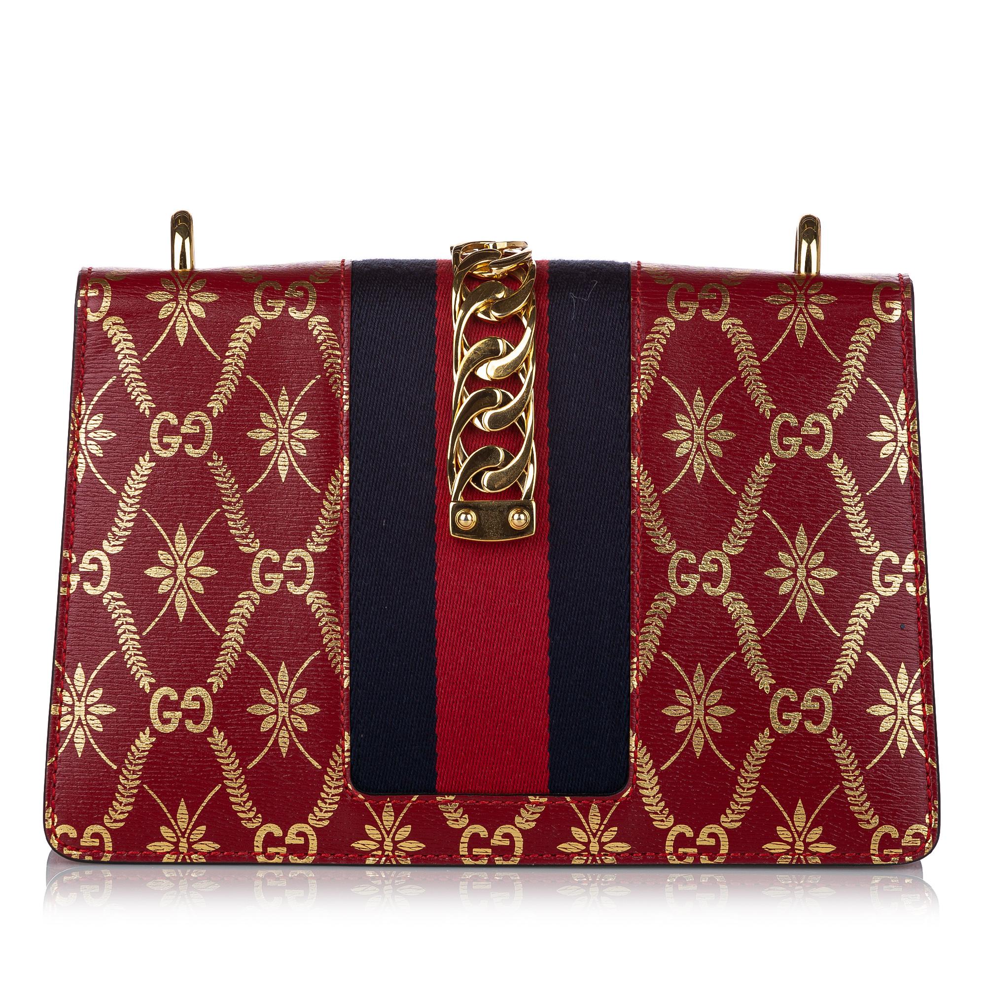 Gucci GG Sylvie Leather Crossbody Bag (SHG-30454)