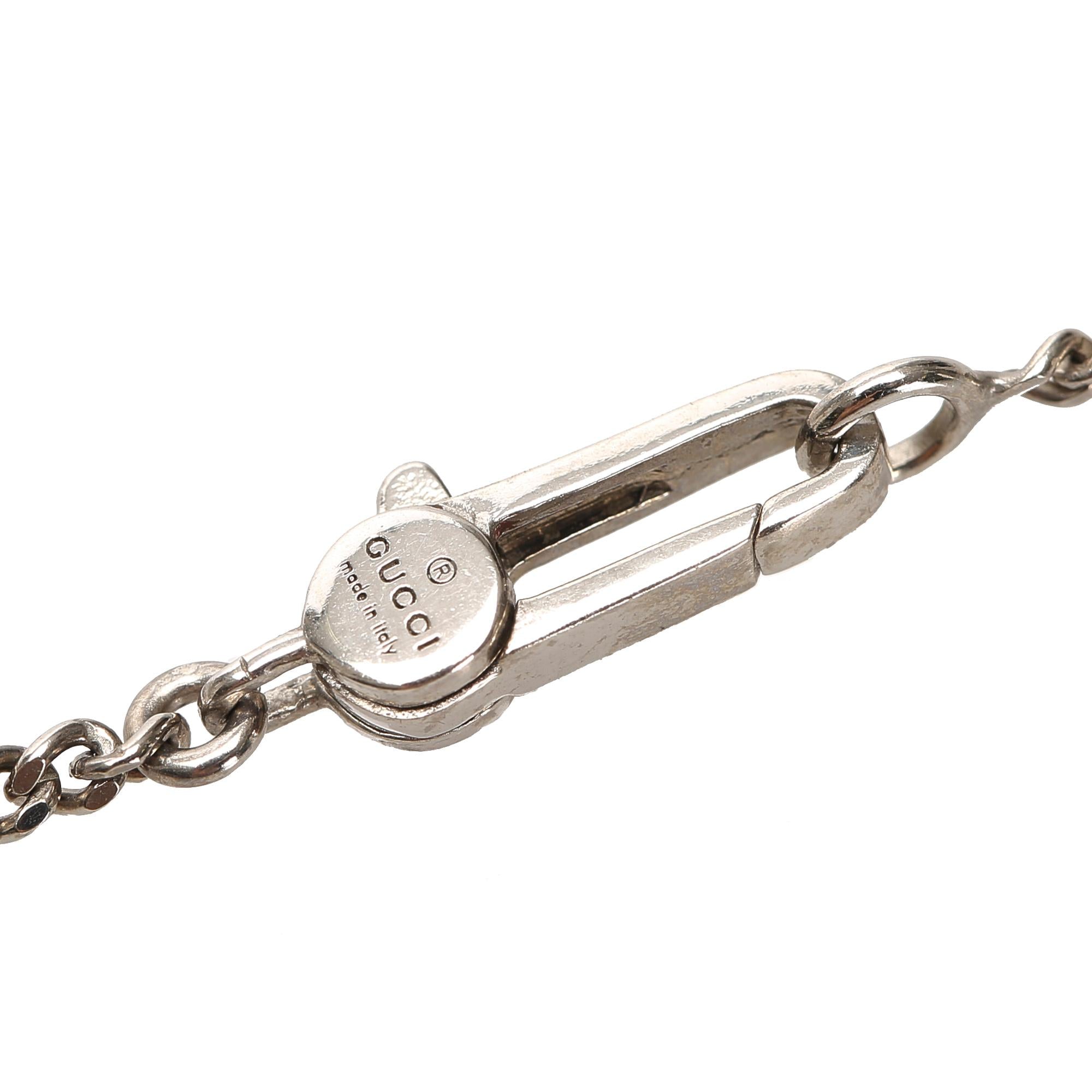 Gucci Ghost Tag Pendant Necklace (SHG-22427)