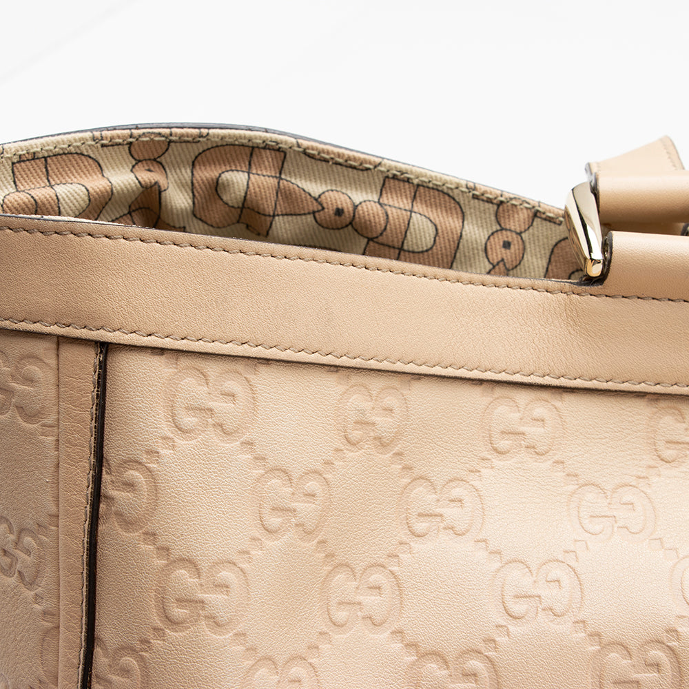 Gucci Guccisima Leather Abbey Large Tote (SHF-14716)