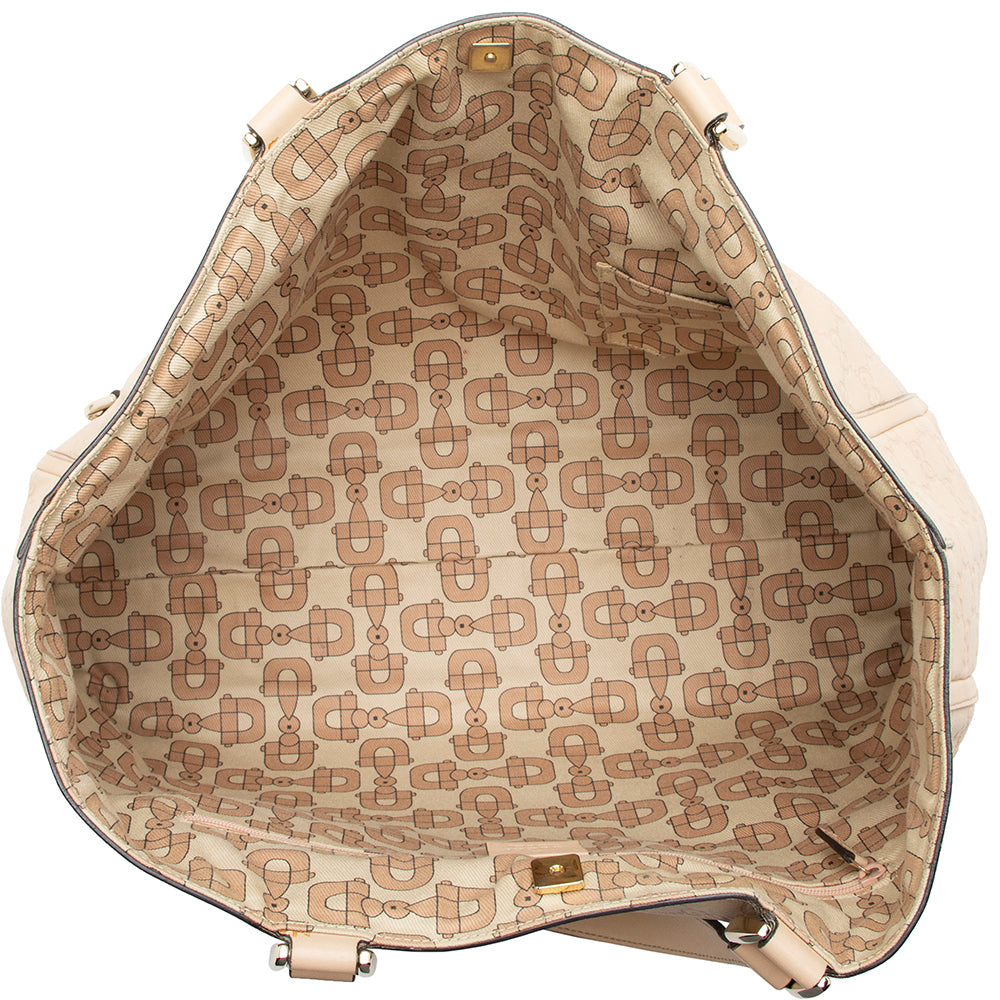 Gucci Guccisima Leather Abbey Large Tote (SHF-14716)