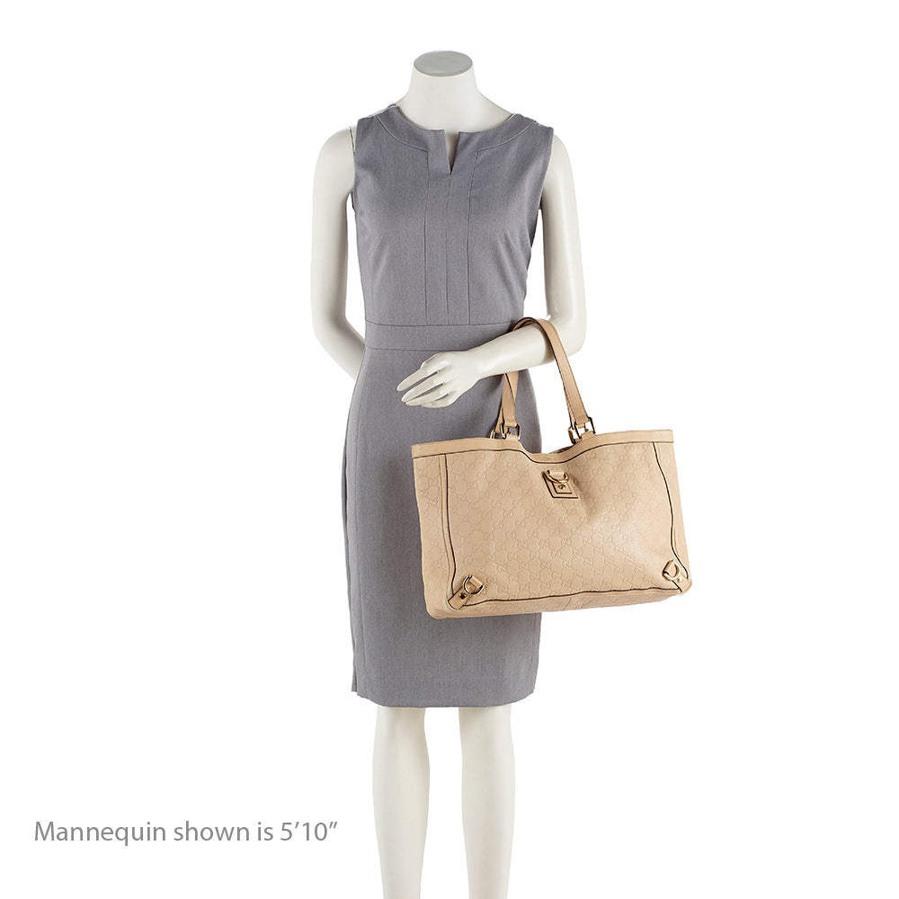 Gucci Guccisima Leather Abbey Large Tote (SHF-14716)