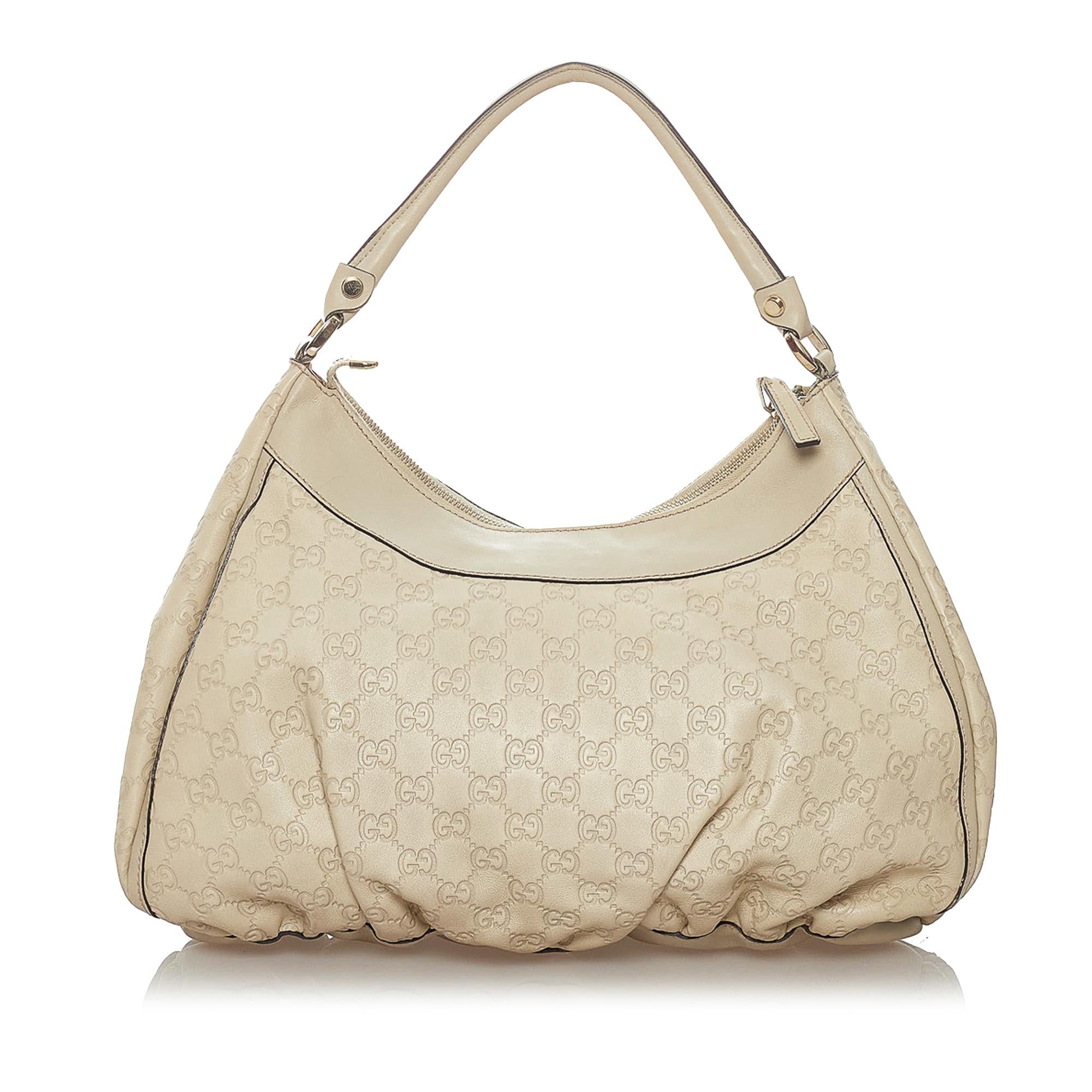 Gucci Guccissima Abbey D-ring Leather Bag (SHG-28359)