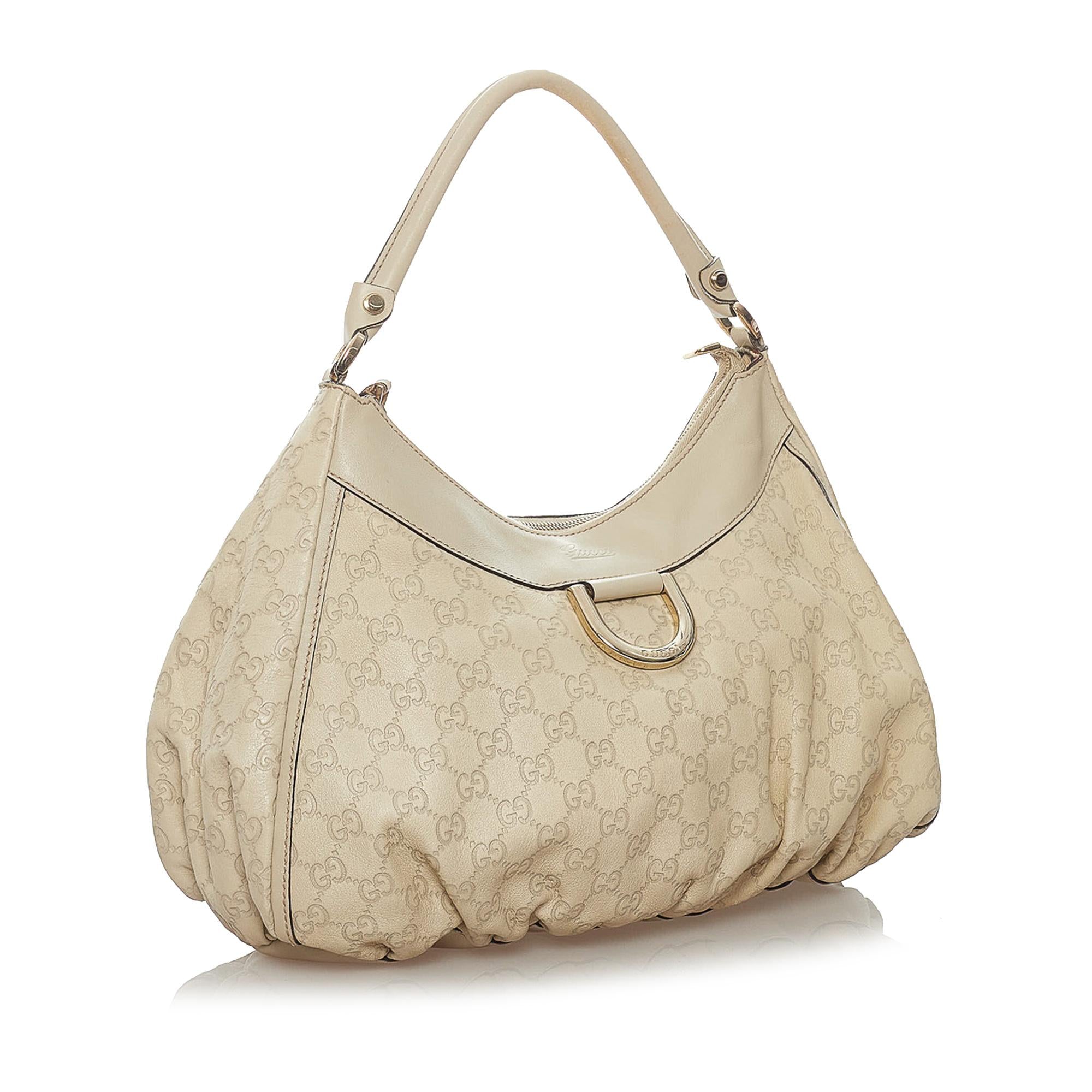 Gucci Guccissima Abbey D-ring Leather Bag (SHG-28359)
