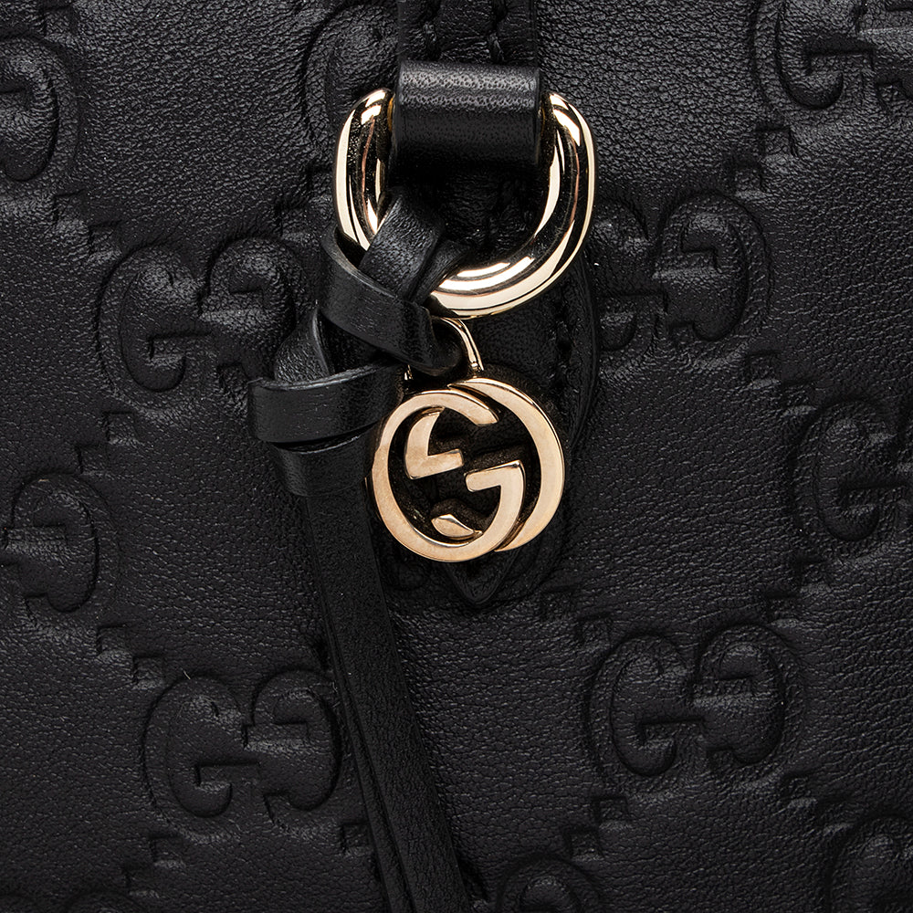 Gucci Guccissima Leather Bree Medium Tote (SHF-19264)