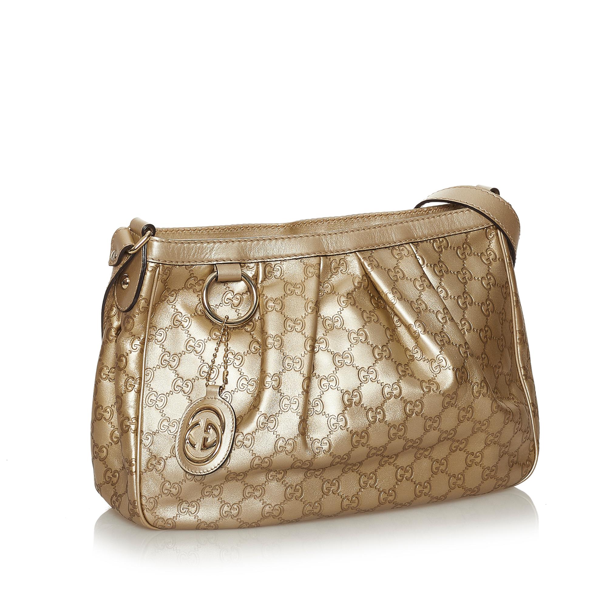 Gucci Guccissima Sukey Crossbody Bag (SHG-28351)