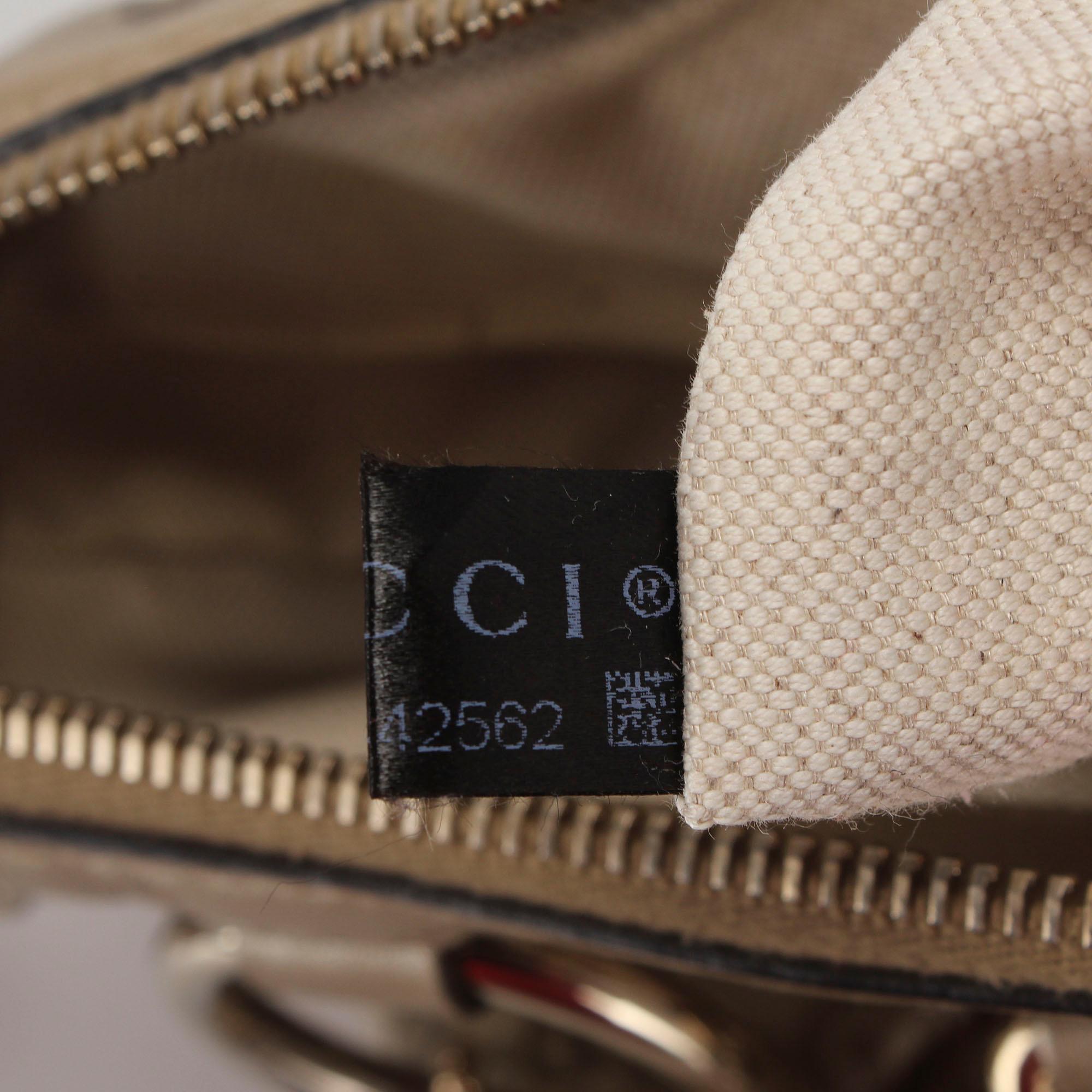 Gucci Guccissima Sukey Leather Satchel (SHG-22760)