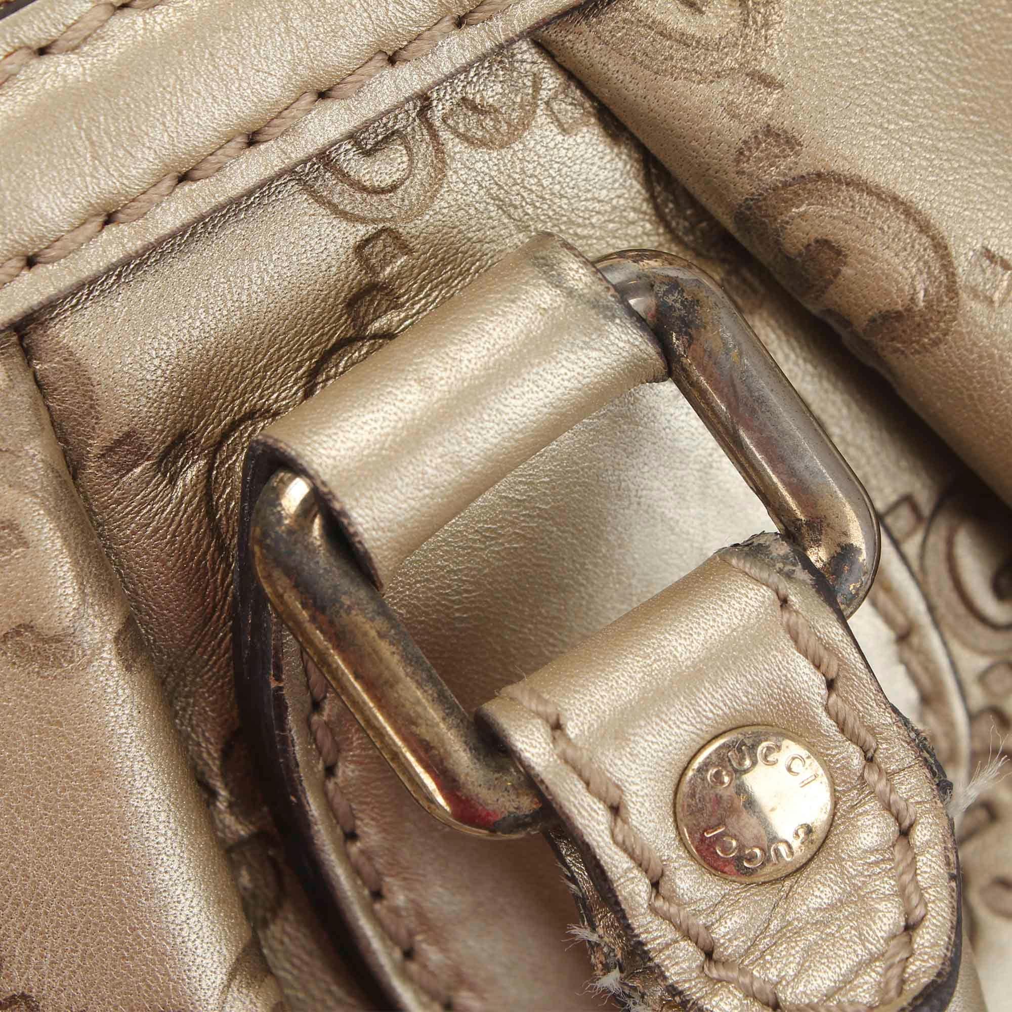 Gucci Guccissima Sukey Leather Satchel (SHG-22760)