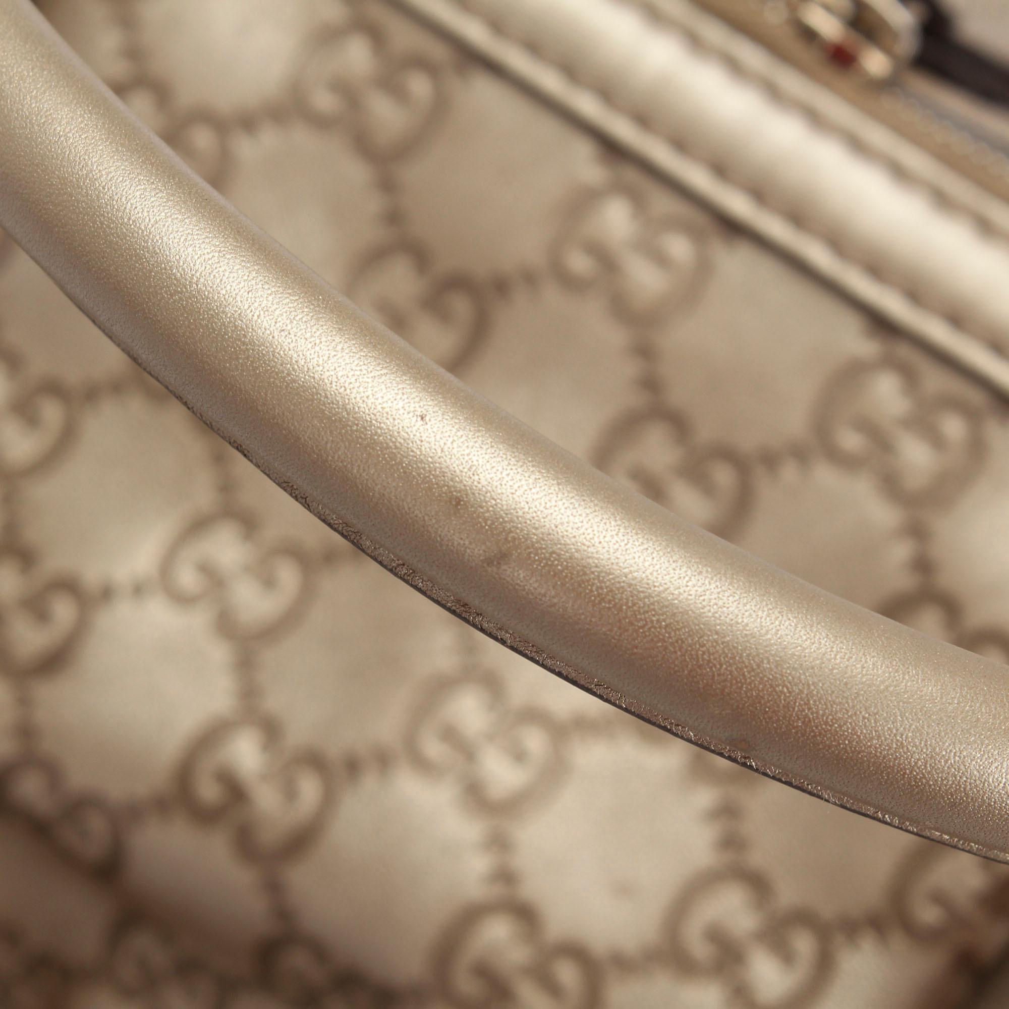 Gucci Guccissima Sukey Leather Satchel (SHG-22760)