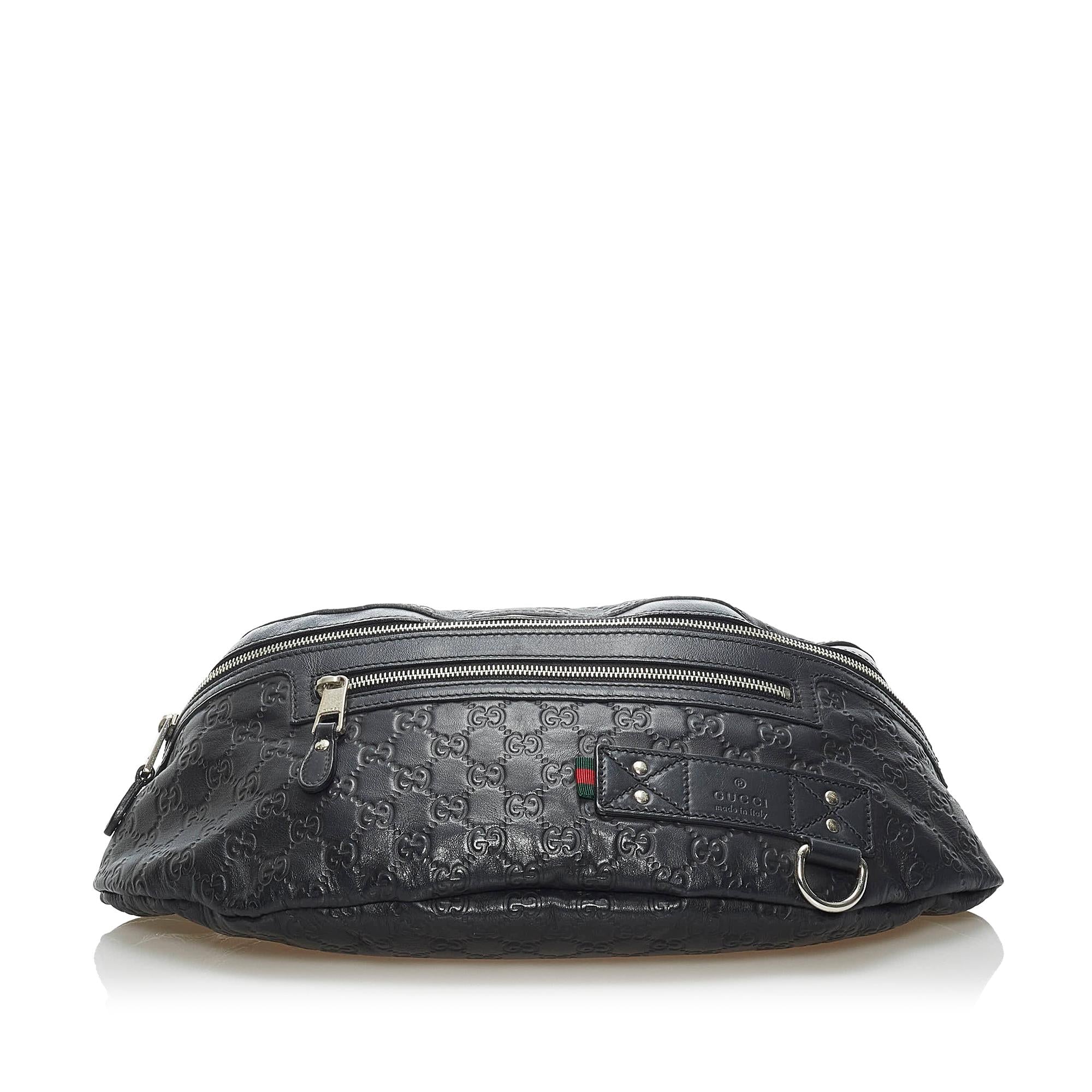 Gucci Guccissima Web Belt Bag (SHG-34264)