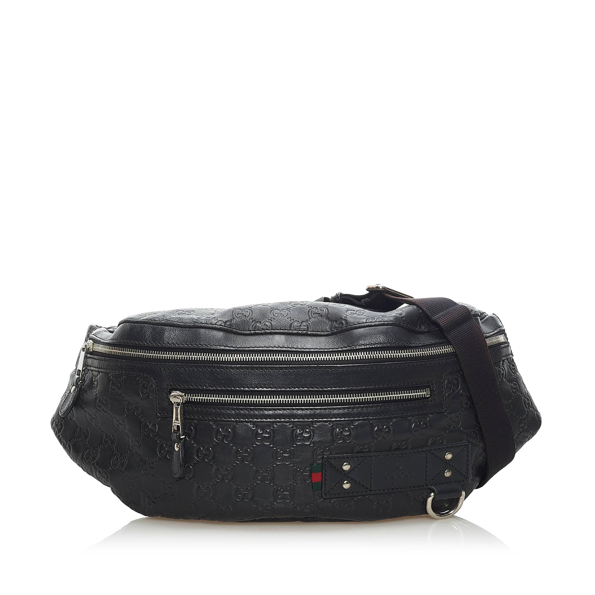 Gucci Guccissima Web Belt Bag (SHG-34264)