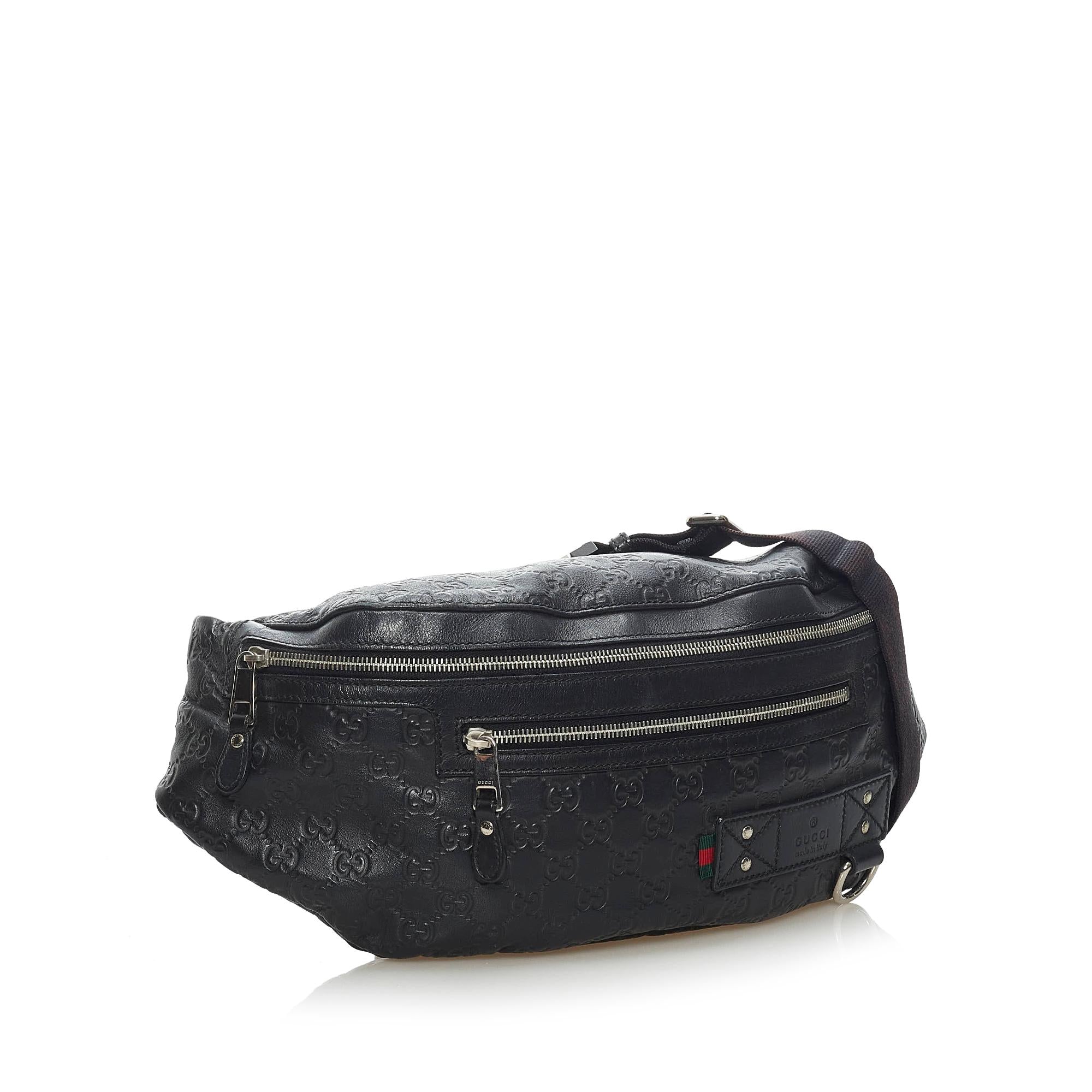 Gucci Guccissima Web Belt Bag (SHG-34264)