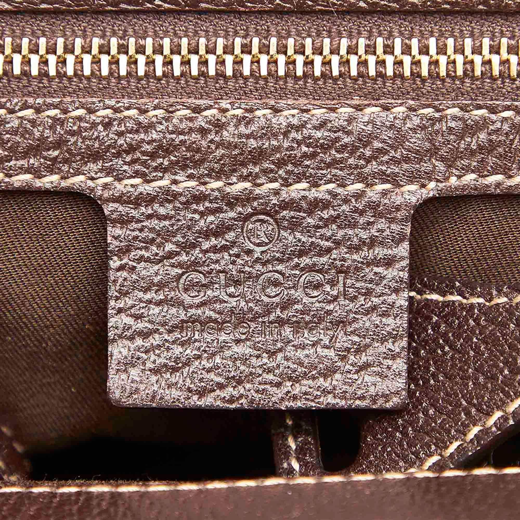 Gucci Horsebit Canvas Shoulder Bag (SHG-37760)