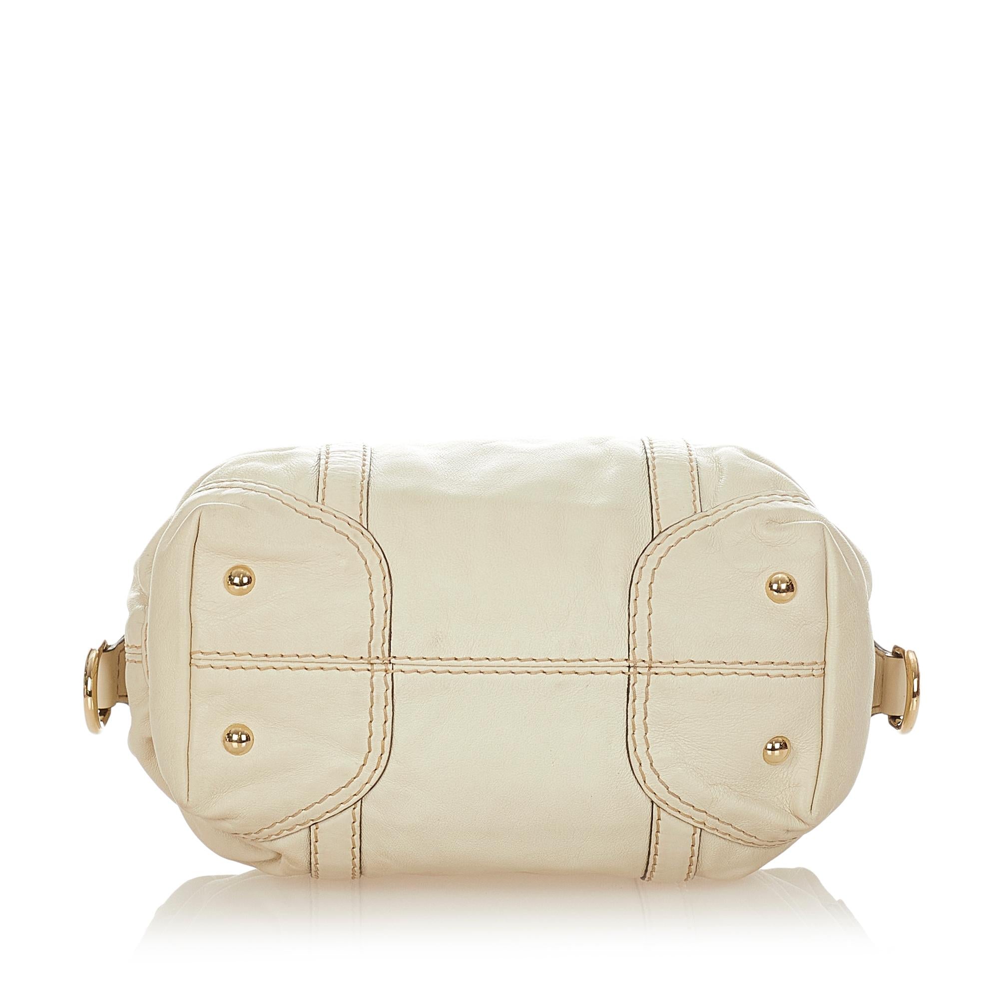 Gucci Horsebit Nail Leather Boston Bag (SHG-24725)