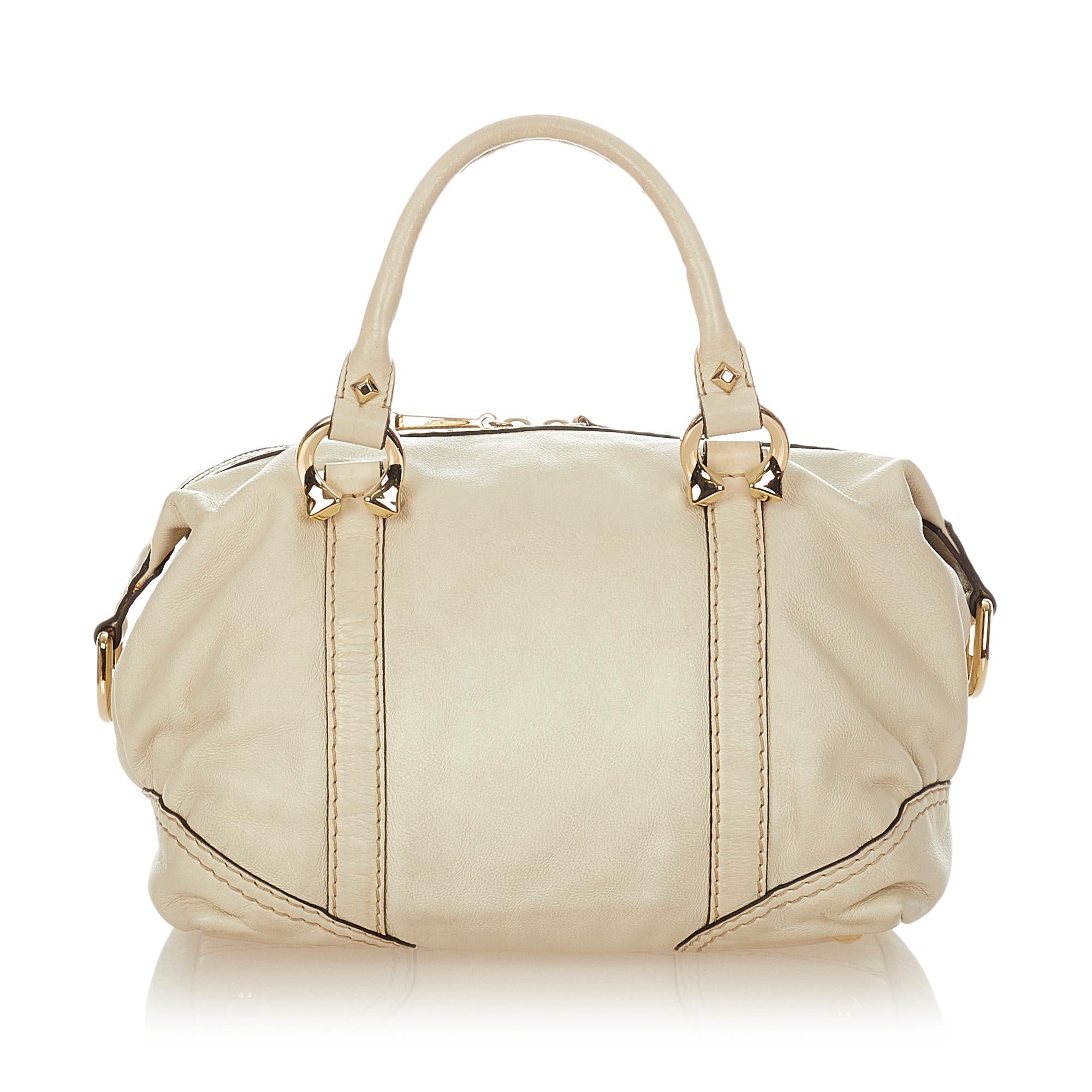 Gucci Horsebit Nail Leather Boston Bag (SHG-24725)