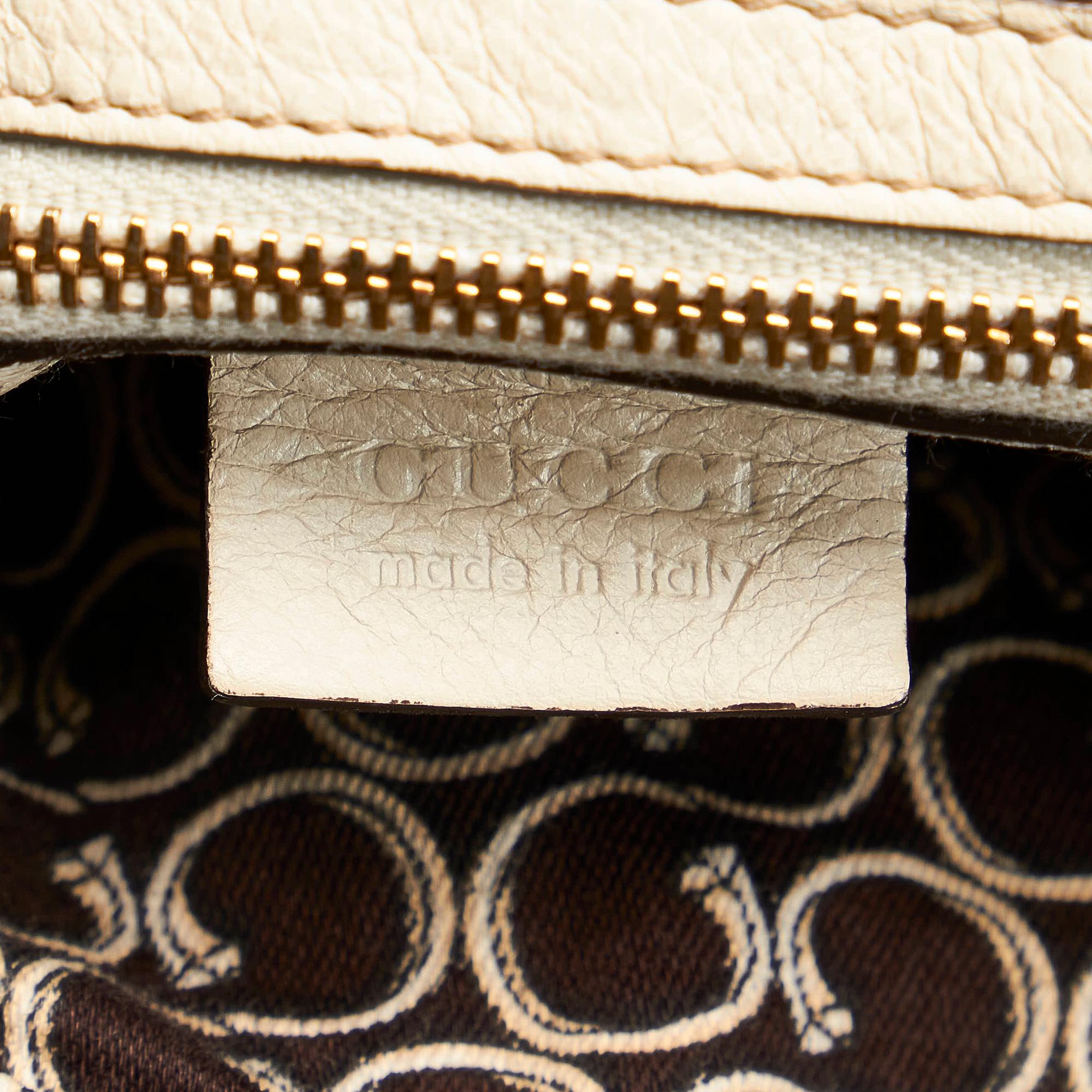 Gucci Horsebit Nail Leather Boston Bag (SHG-28008)