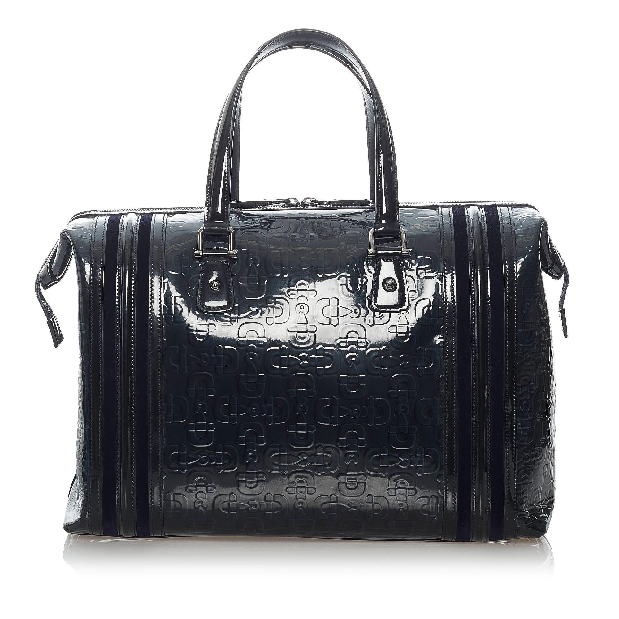 Gucci Horsebit Runway Patent Leather Handbag (SHG-31577)