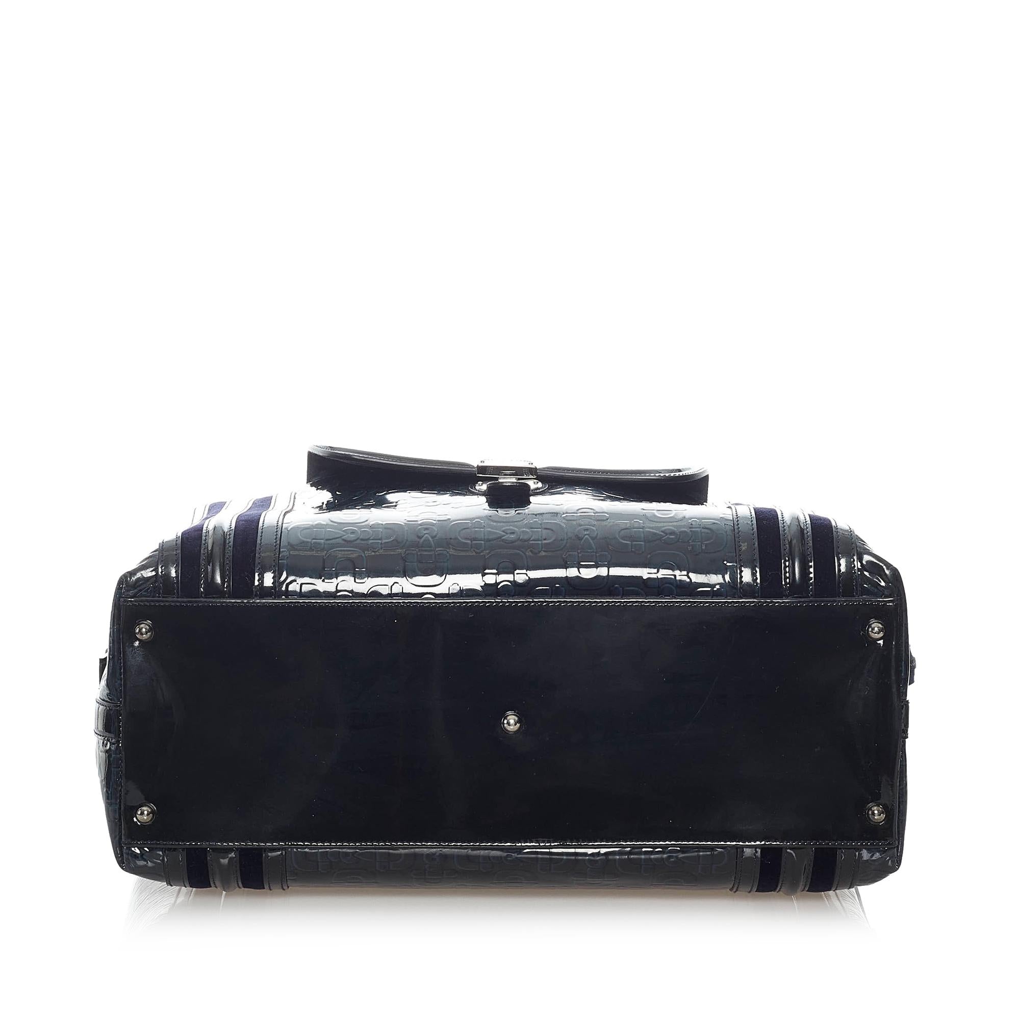 Gucci Horsebit Runway Patent Leather Handbag (SHG-31577)