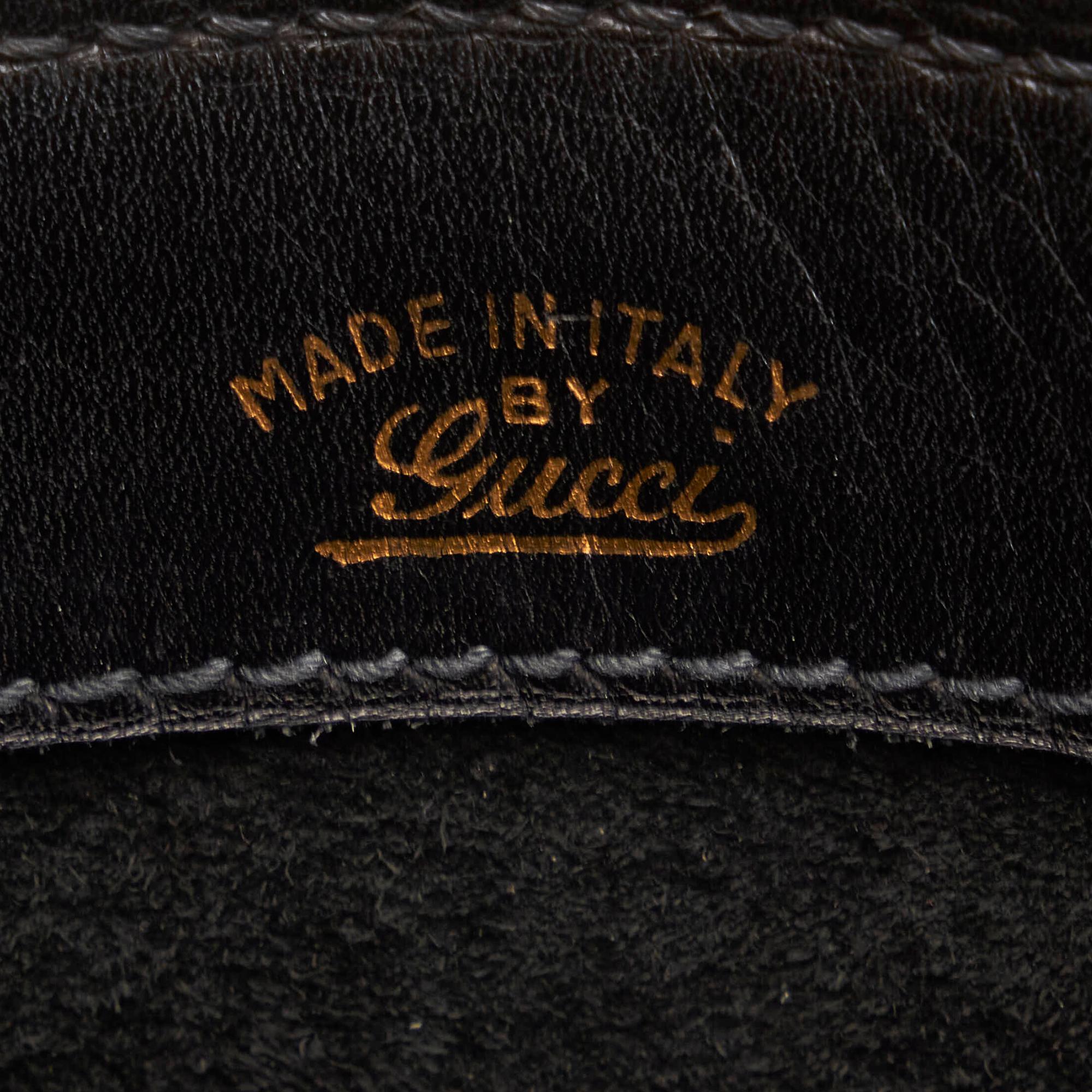 Gucci Horseshoe Leather Tote Bag (SHG-31243)