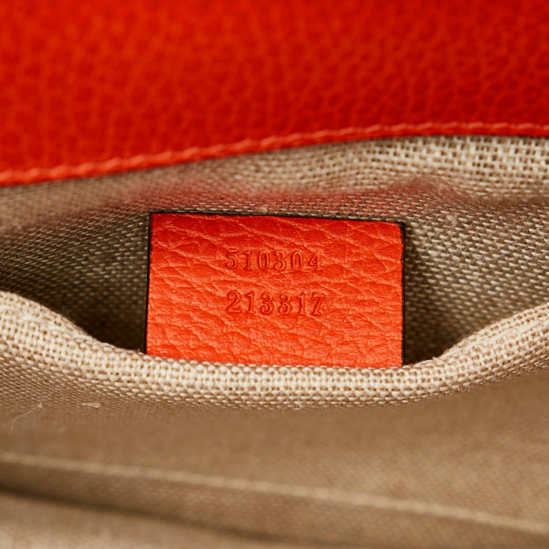 Gucci Interlocking G Chain Leather Crossbody Bag (SHG-26536)