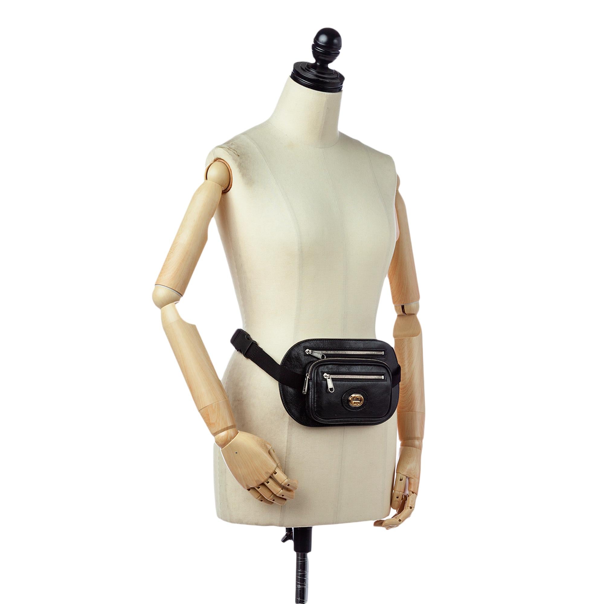 Gucci Interlocking G Morpheus Leather Belt Bag (SHG-28987)