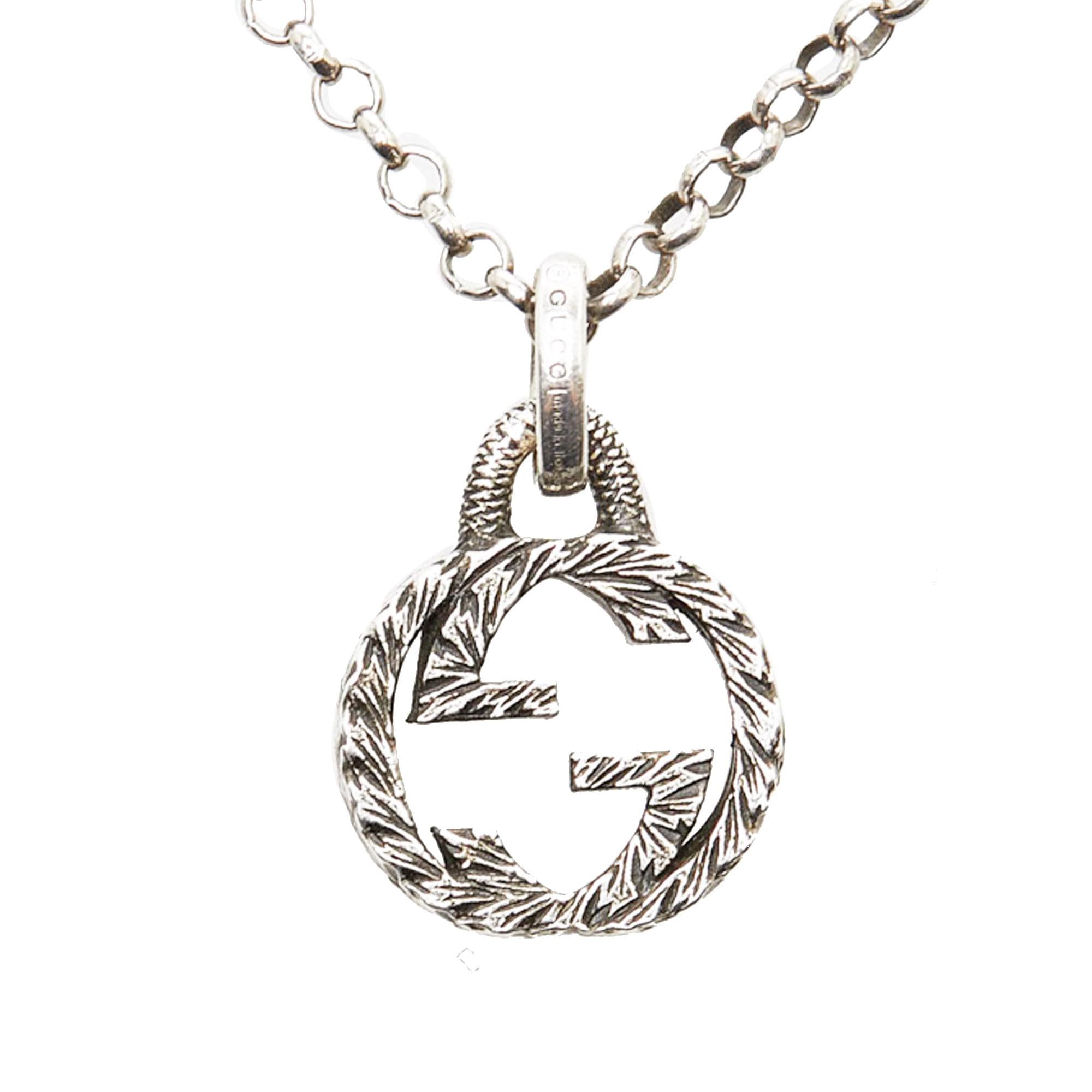 Gucci Interlocking G Pendant Necklace (SHG-TwGZdI)