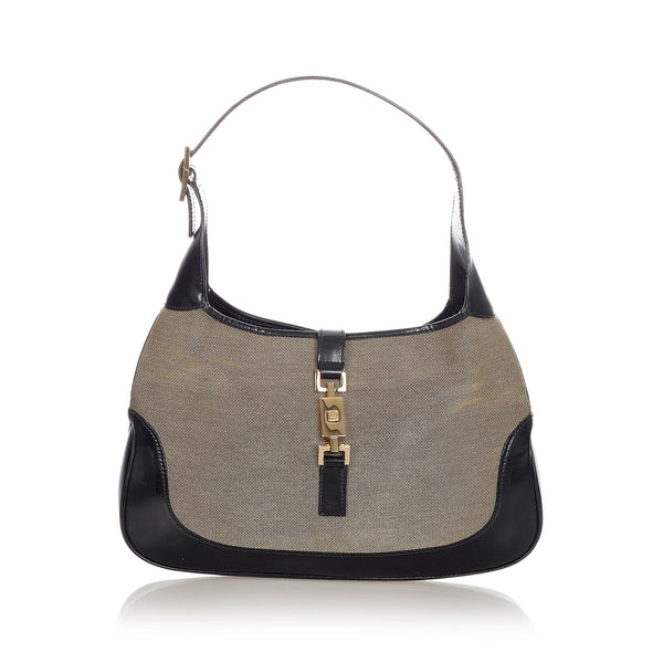 Gucci Jackie Canvas Shoulder Bag (SHG-23280)