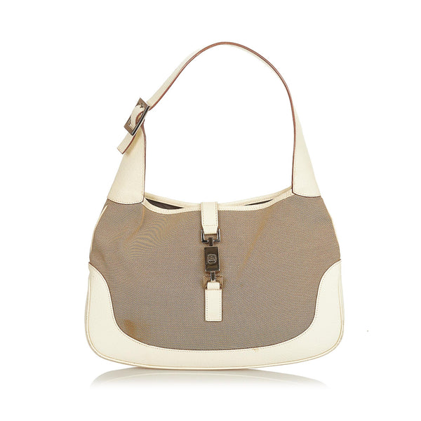 Gucci Jackie Canvas Shoulder Bag (SHG-26639)