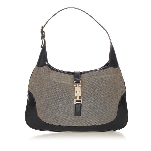 Gucci Jackie Canvas Shoulder Bag (SHG-27545)