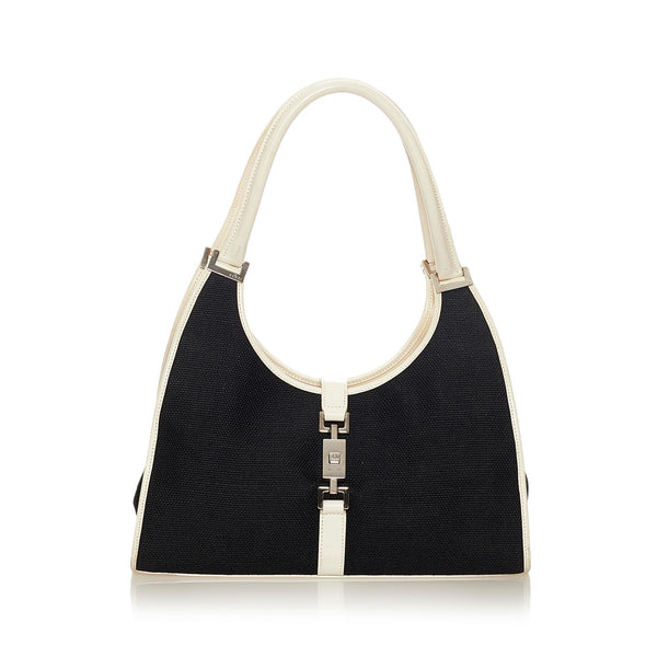 Gucci Jackie Canvas Shoulder Bag (SHG-27546)